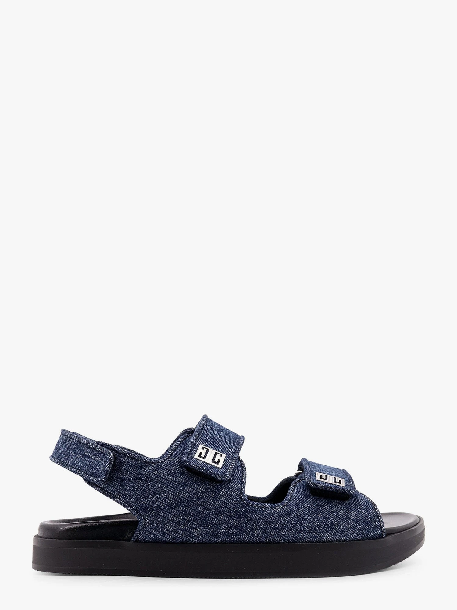 Strap flat denim sandals.webp