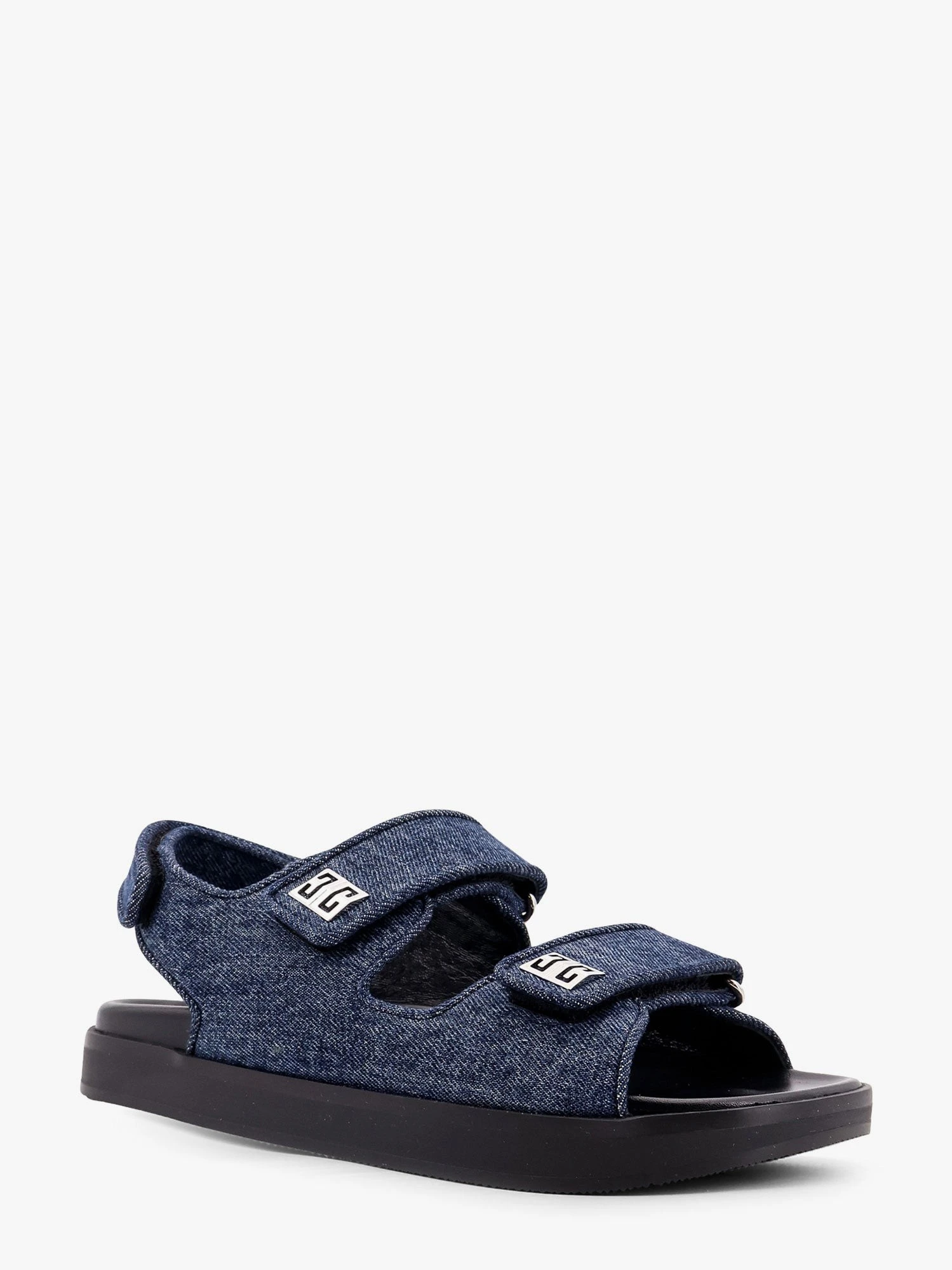 Strap flat denim sandals.webp