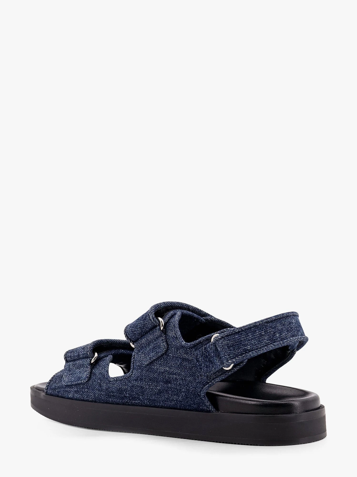 Strap flat denim sandals.webp