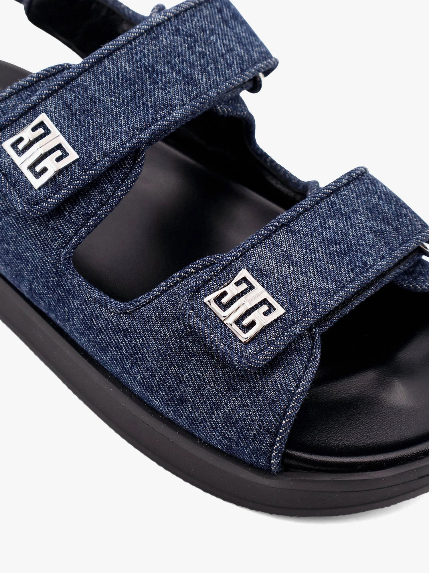 Strap flat denim sandals.webp