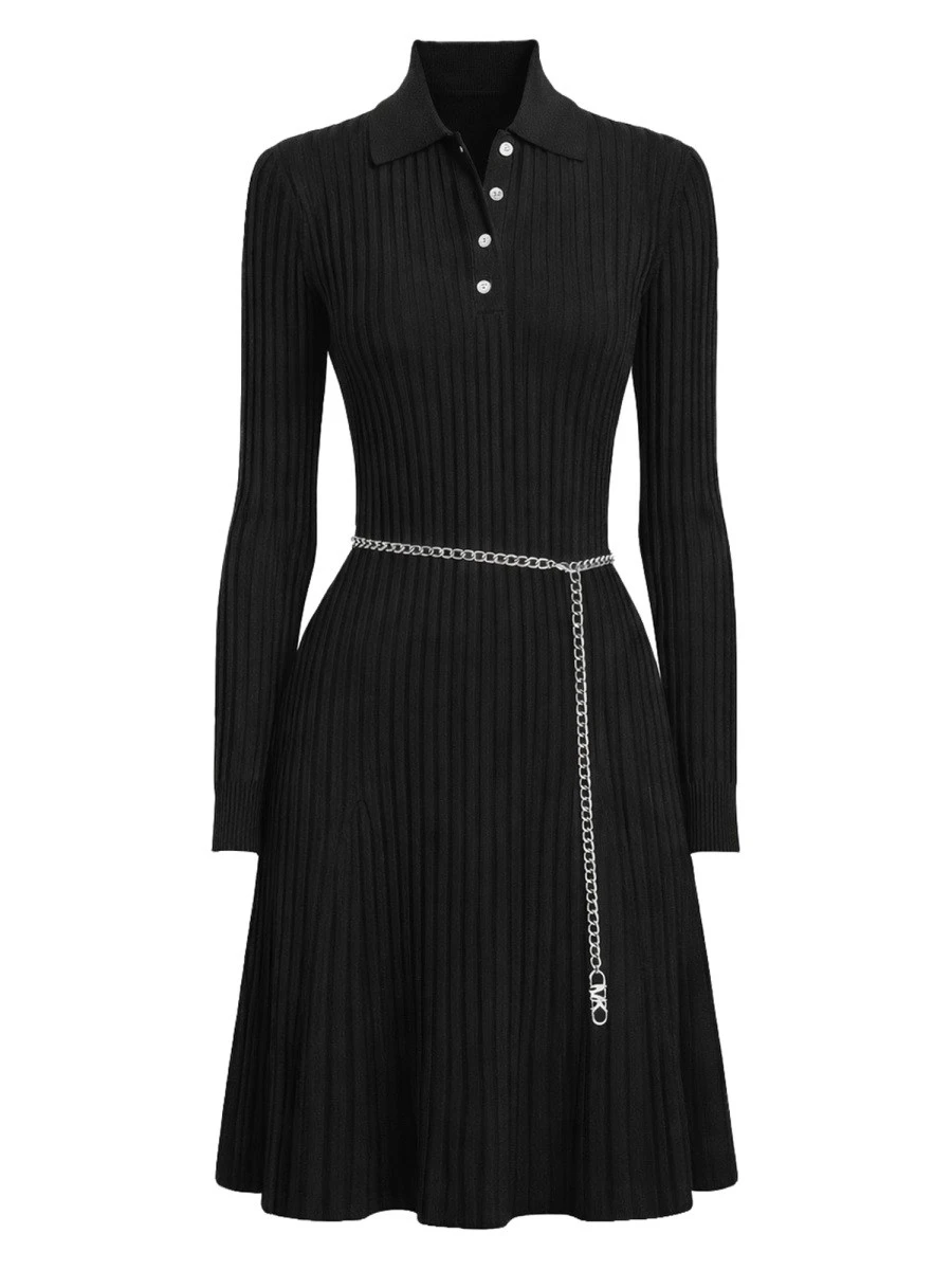 polo shirt dress with belt.webp