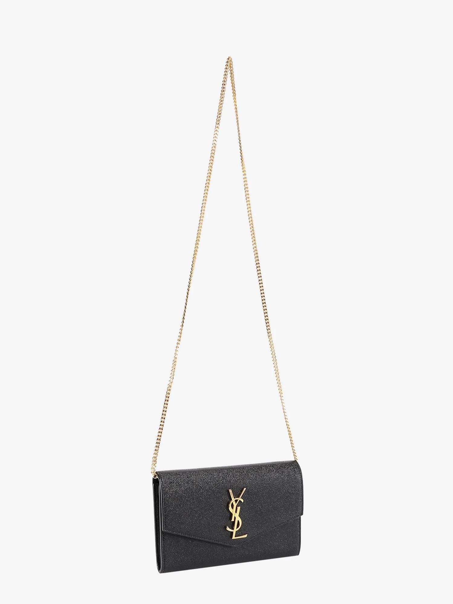 Leather crossbody bag with metal Cassandre logo.webp