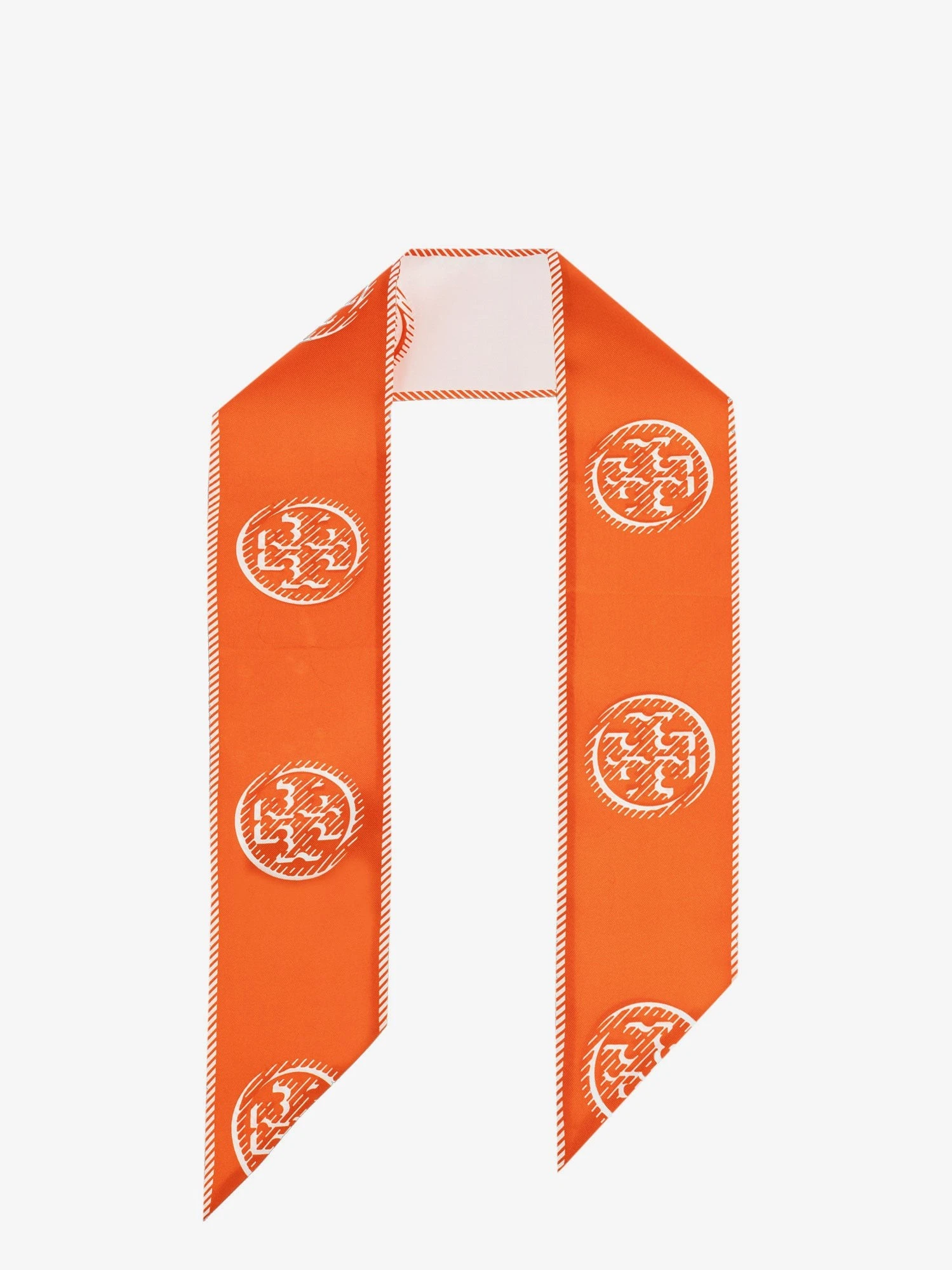 Medallion Logo Ribbon silk tie.webp