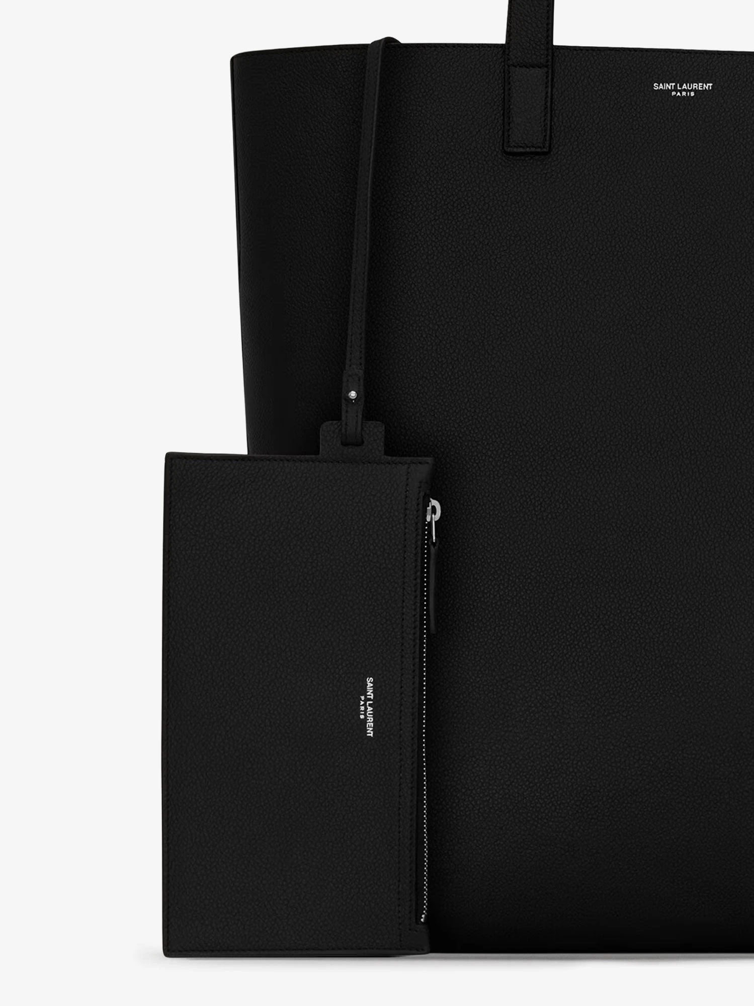 North/South leather tote bag.webp