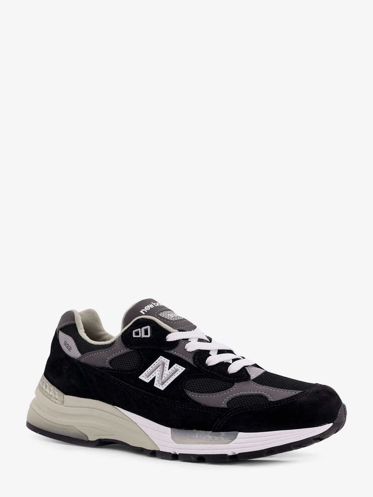 Mesh and suede U992BK sneakers.webp