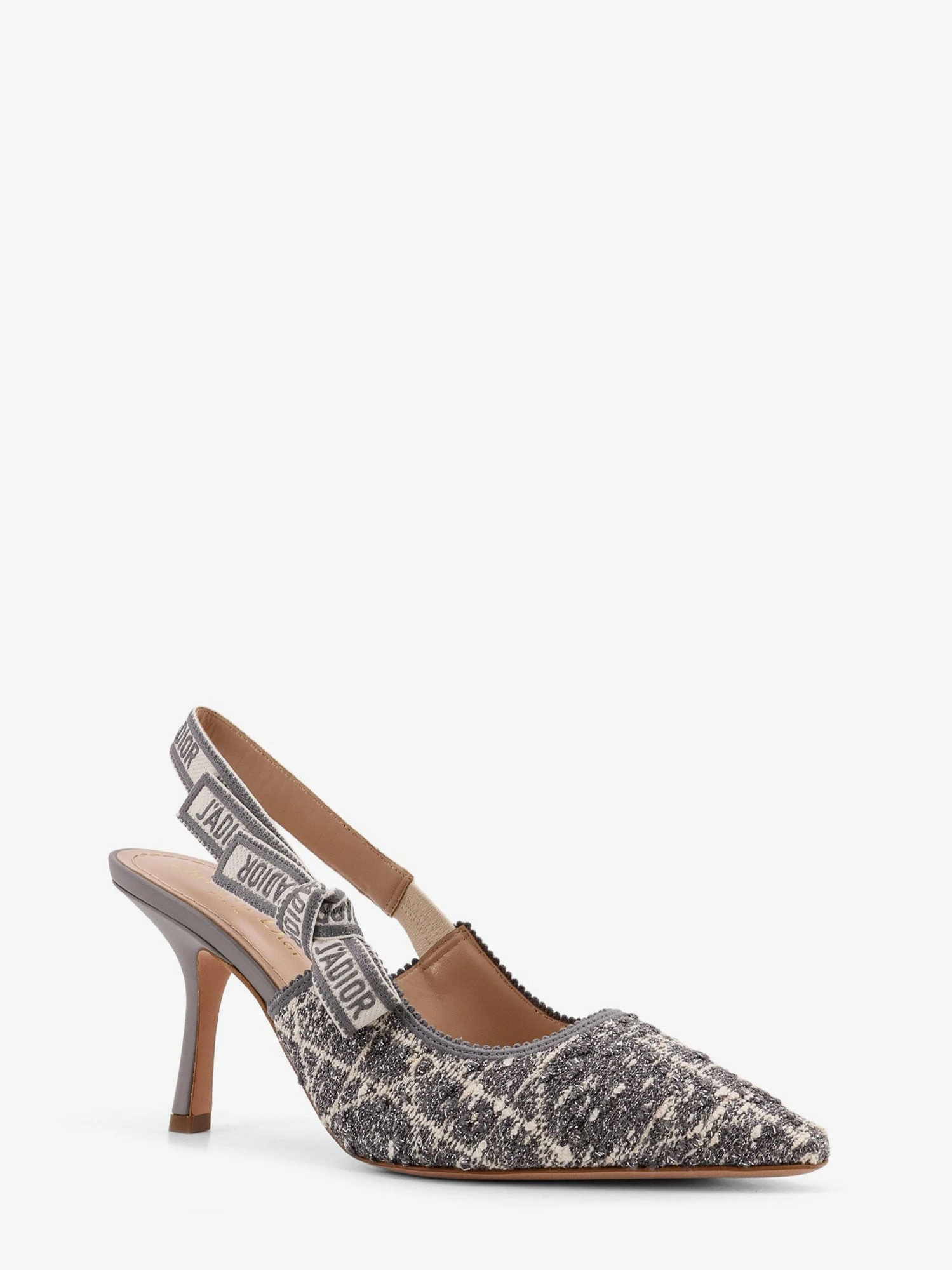 J'Adior cannage tweed slingback pumps.webp