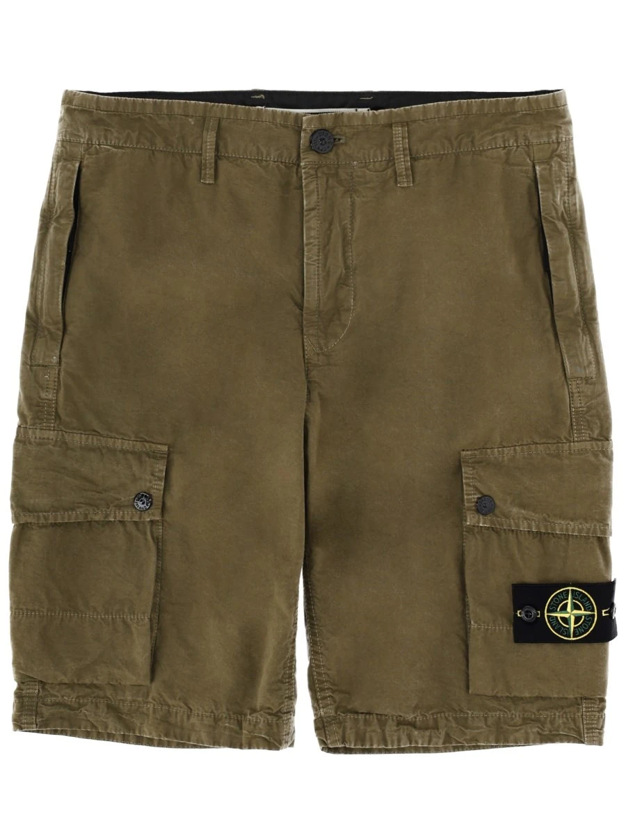 CARGO SHORTS WITH LOGO PATCH.webp