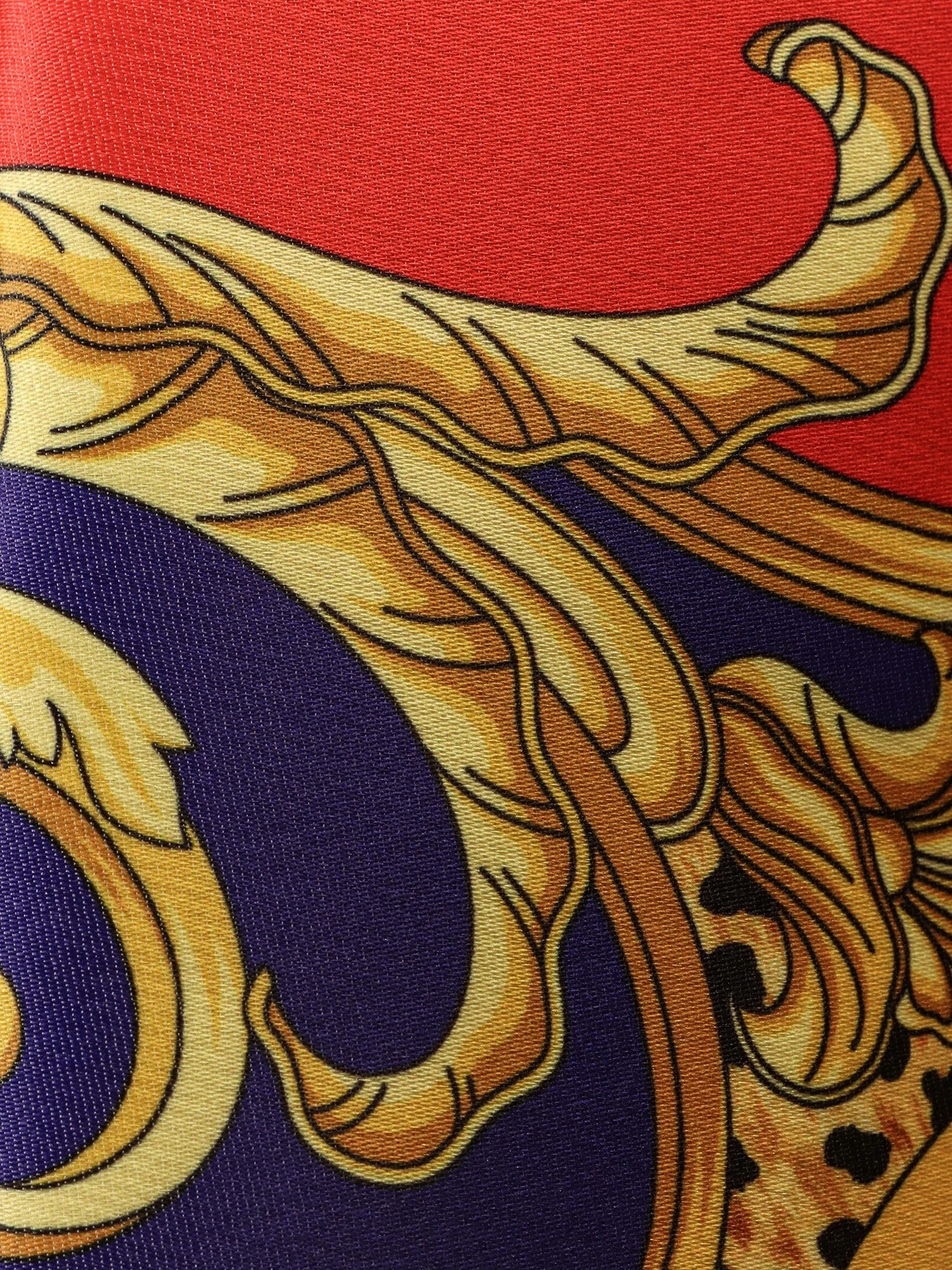 Cheetah Barocco silk duchesse skirt.webp