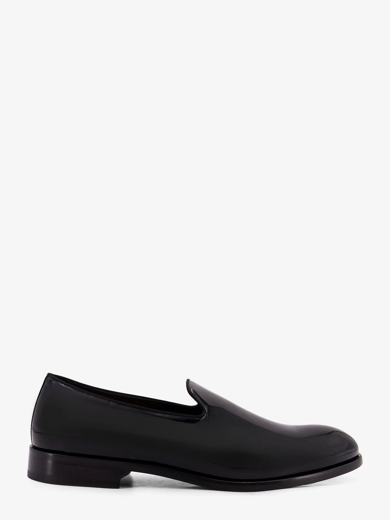 Patent leather loafers.webp
