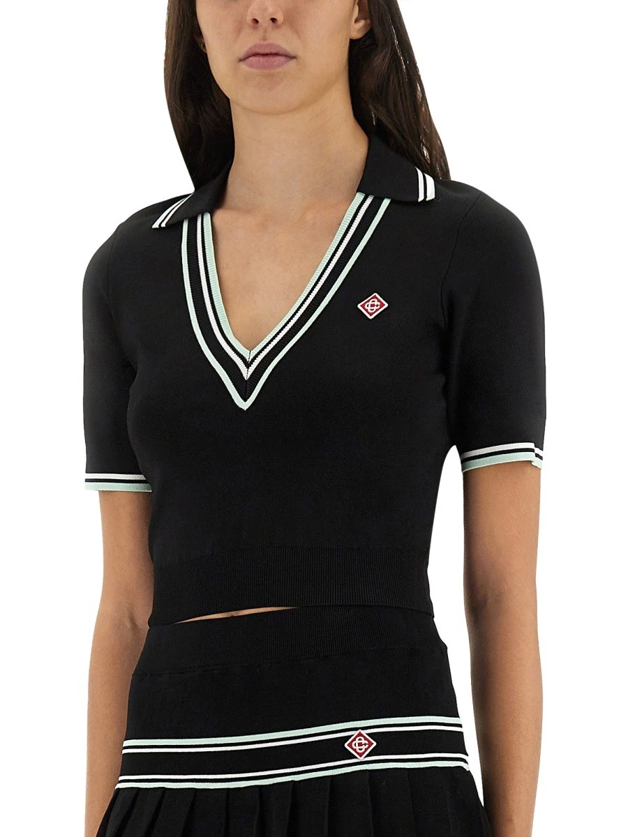 VISCOSE V-NECK POLO SHIRT.webp