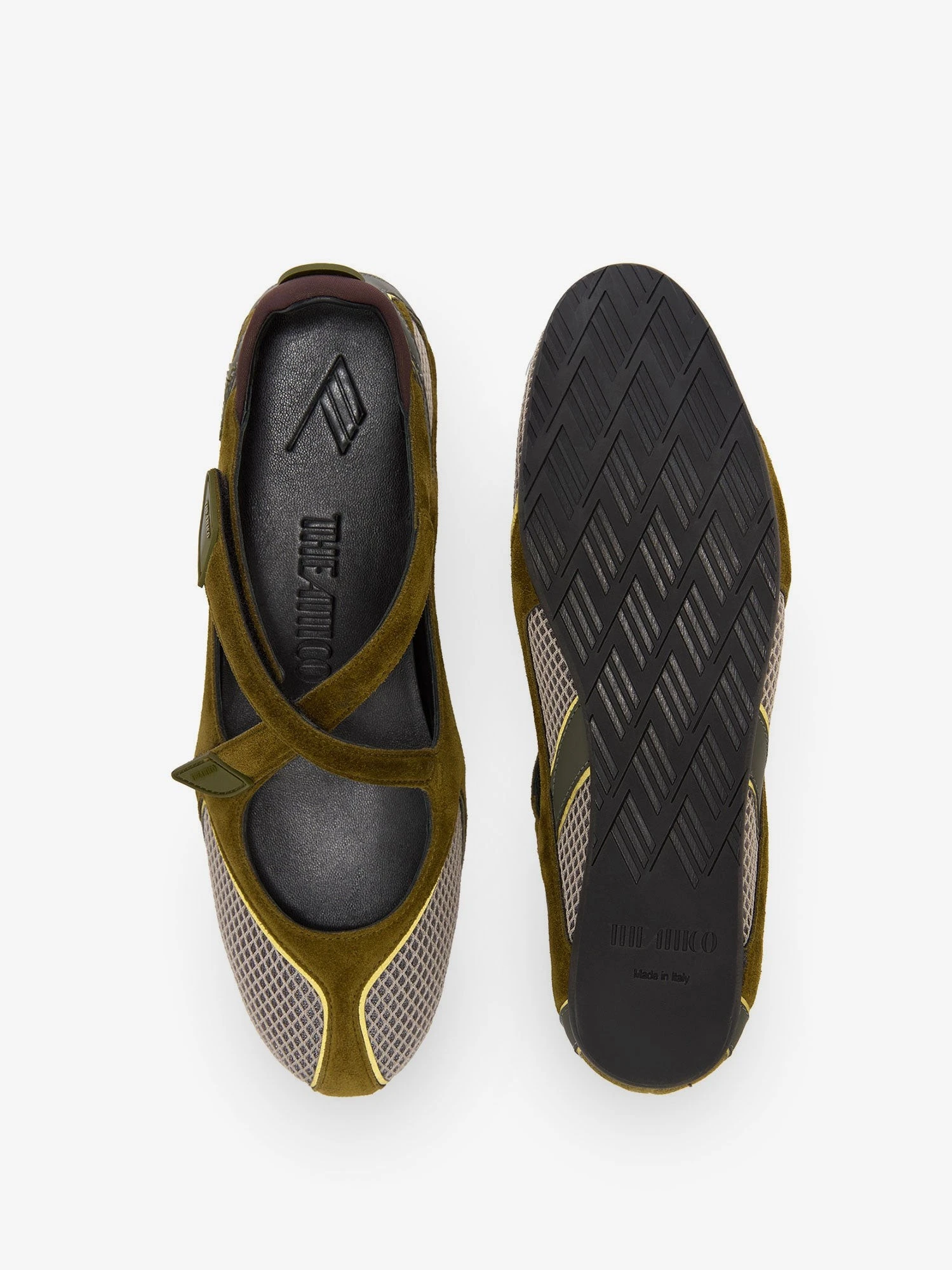 Floor 01 mesh and suede Ballerinas Flat.webp