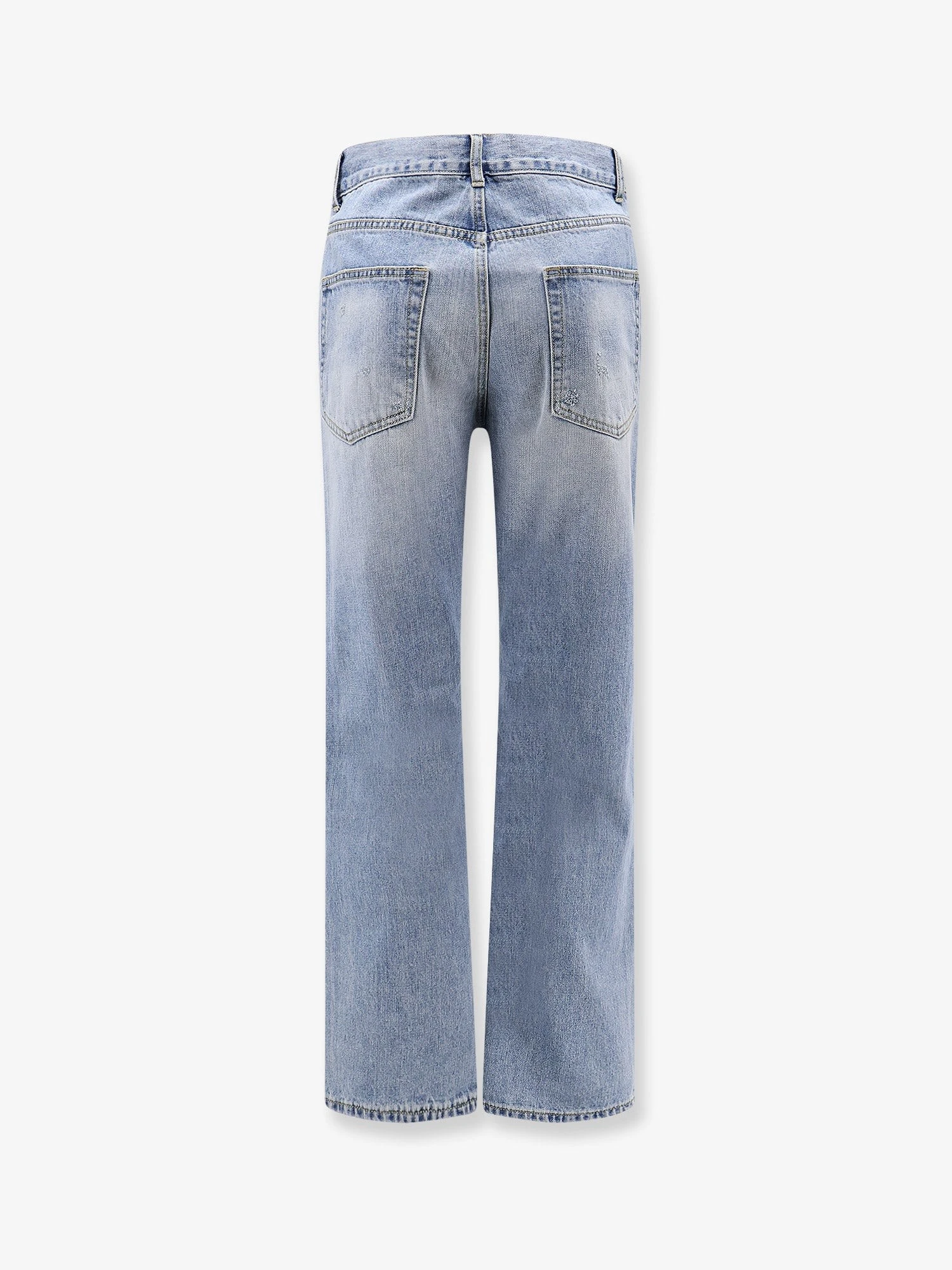 Straight fit cotton jeans.webp