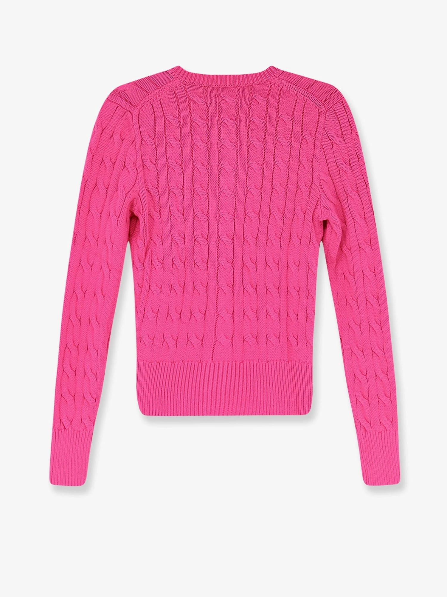 Cotton cardigan with contrasting logo.webp