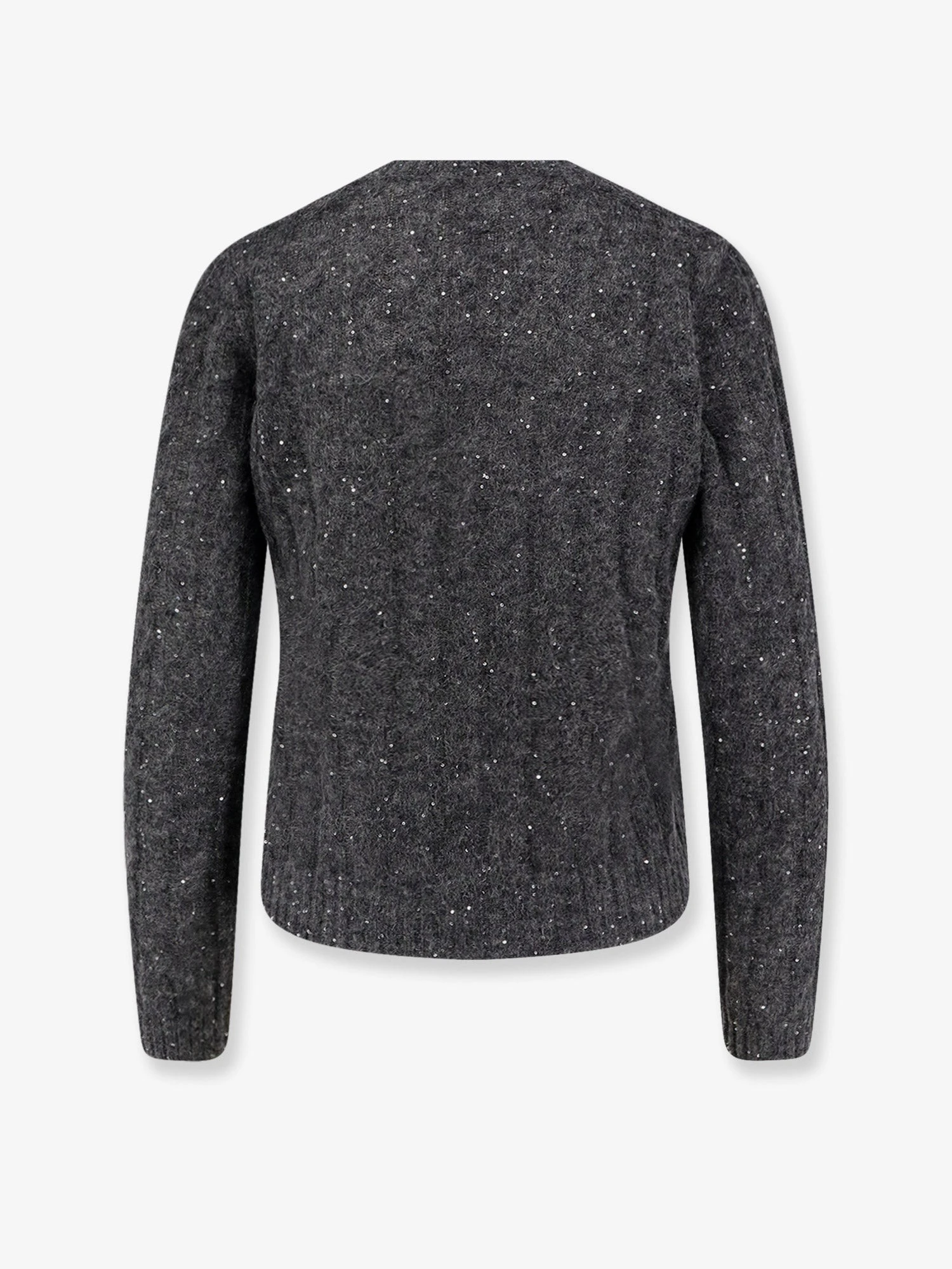 Wool blend sweater with all-over sequins.webp