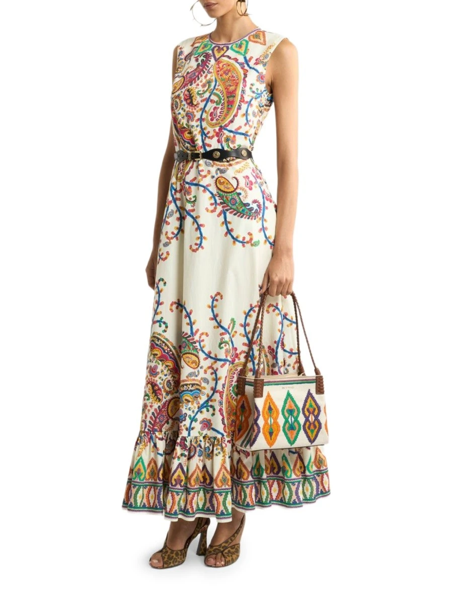 LONG DRESS WITH FLORAL PAISLEY PRINT.webp