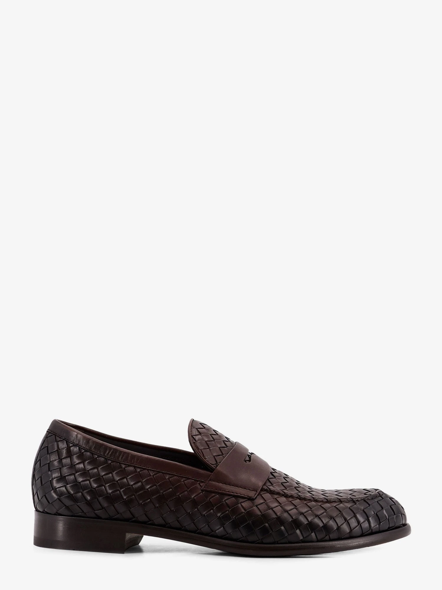 Adler leather loafers with woven pattern.webp