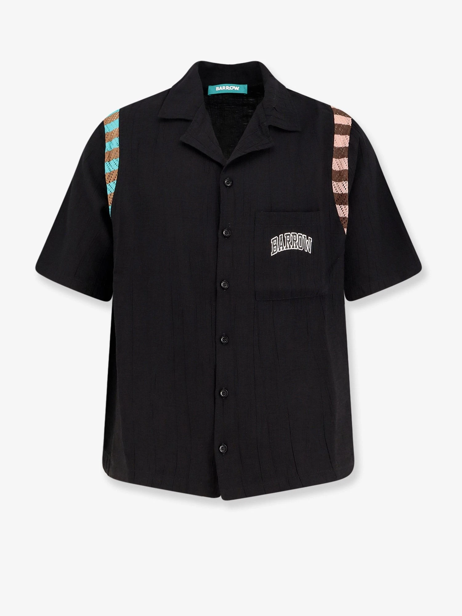 Viscose blend shirt with forntal logo print.webp