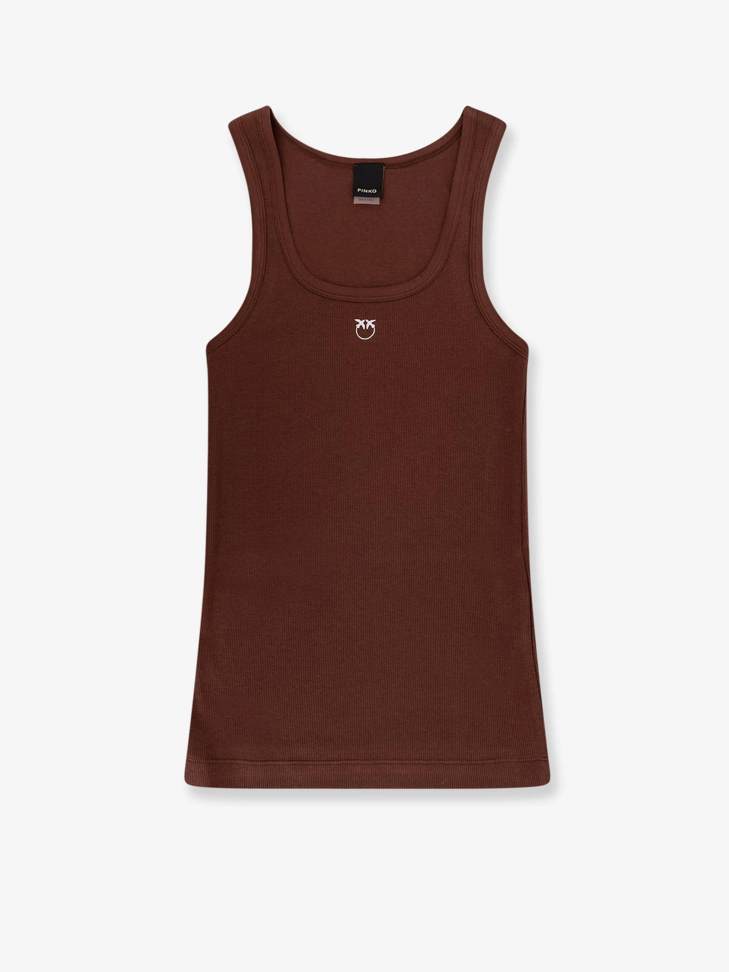 Calcolatore cotton tank top with frontal Love Birds logo.webp