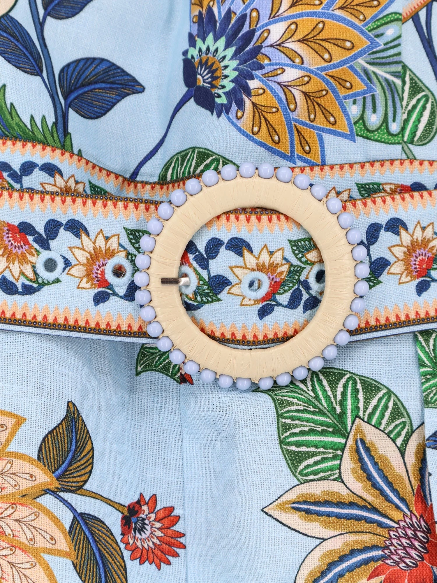 Linen jumpsuit with flower dehli print.webp