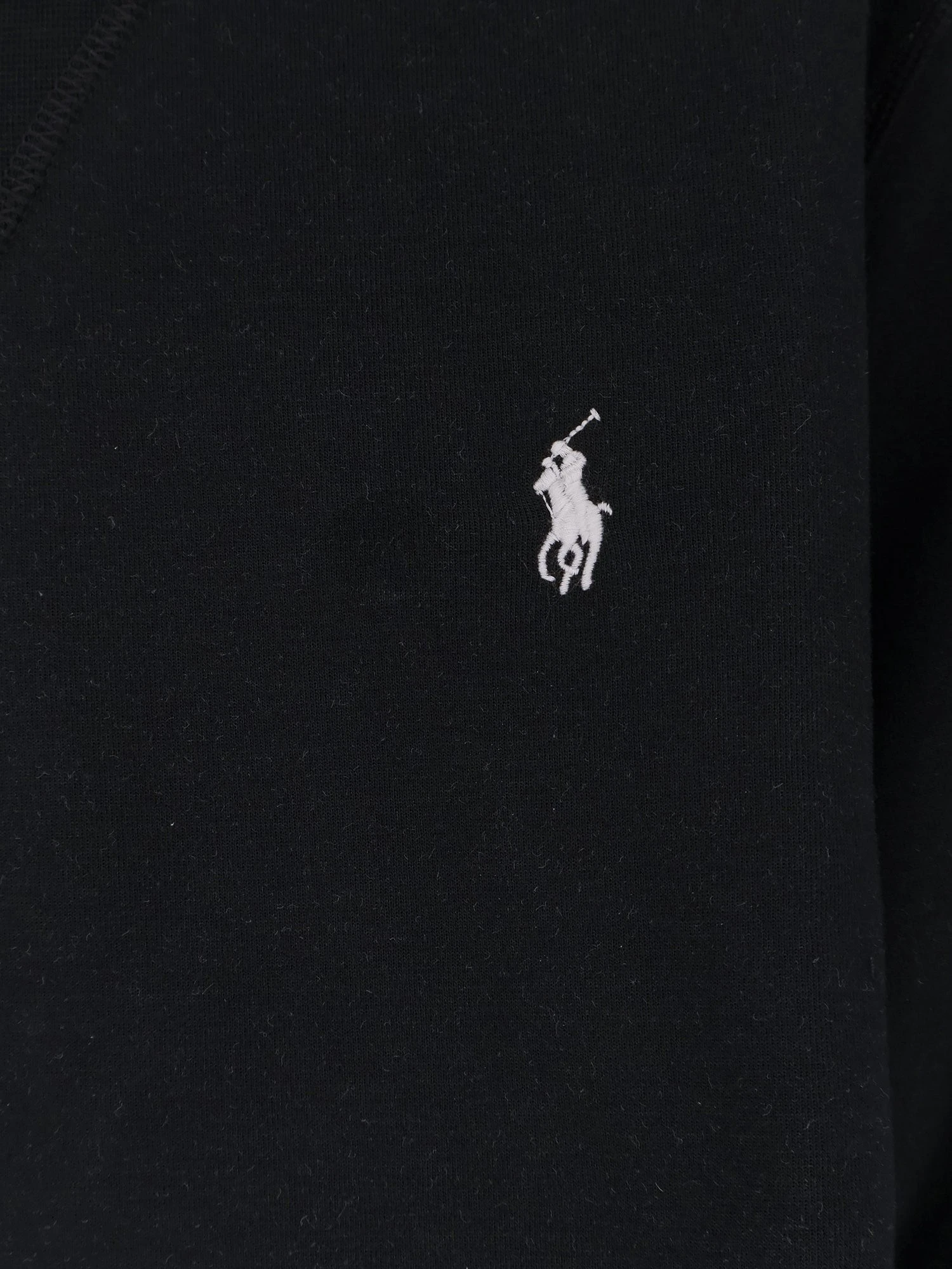 Cotton blend sweatshirt with front embroidered logo.webp