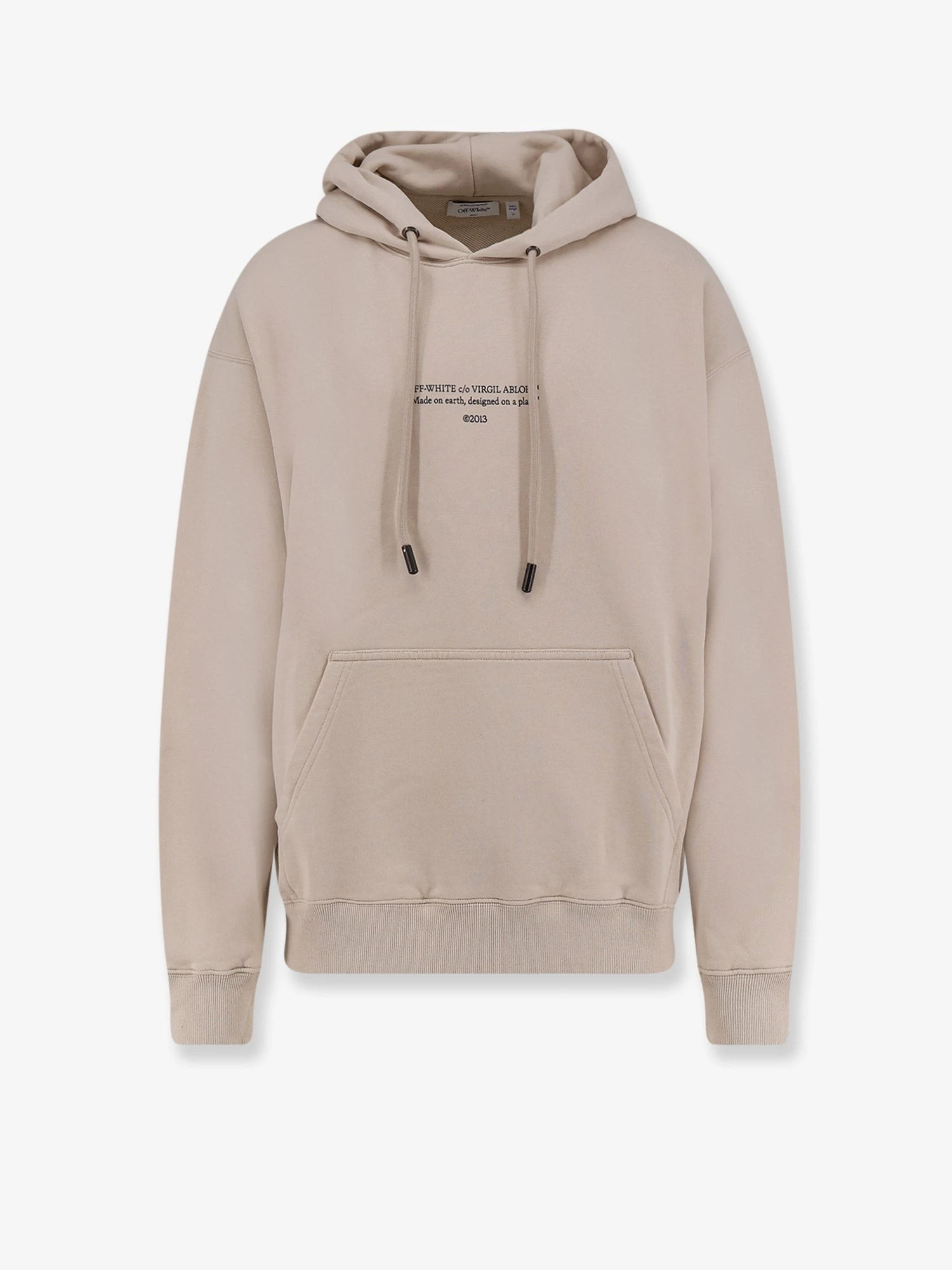 Cotton sweatshirt with frontal logo print.webp