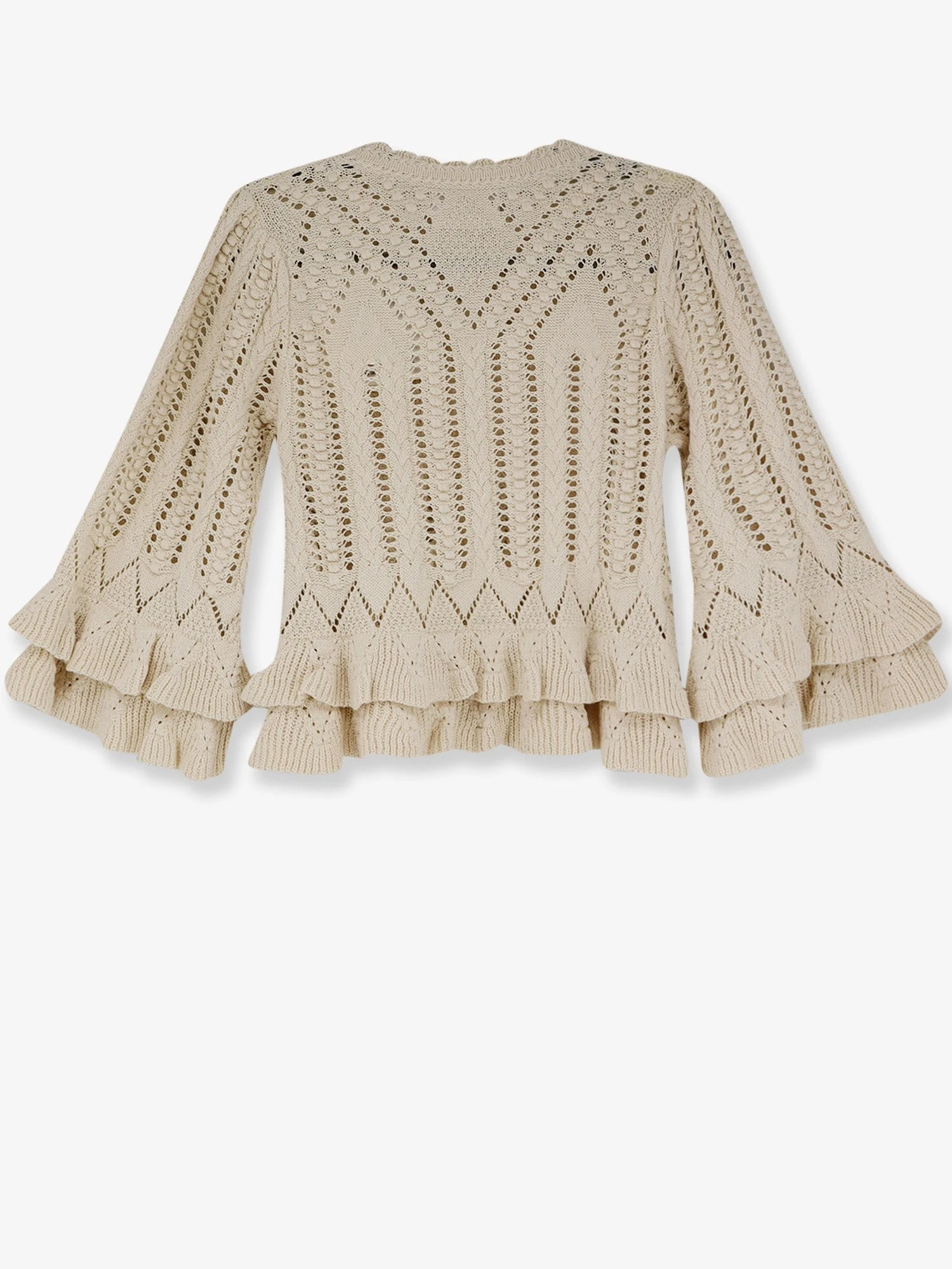 Frilly cotton sweater with ruffles detail.webp