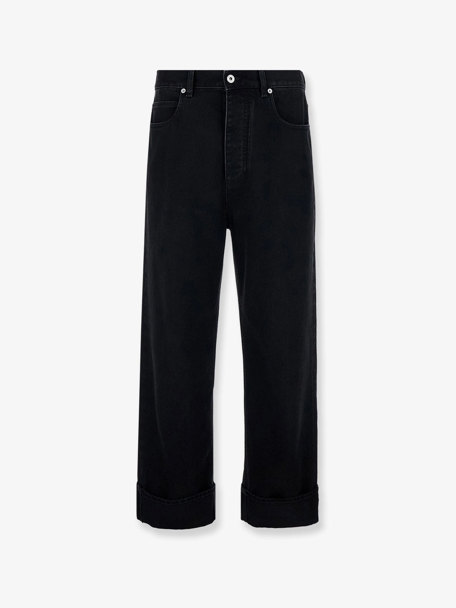 Black denim trousers.webp