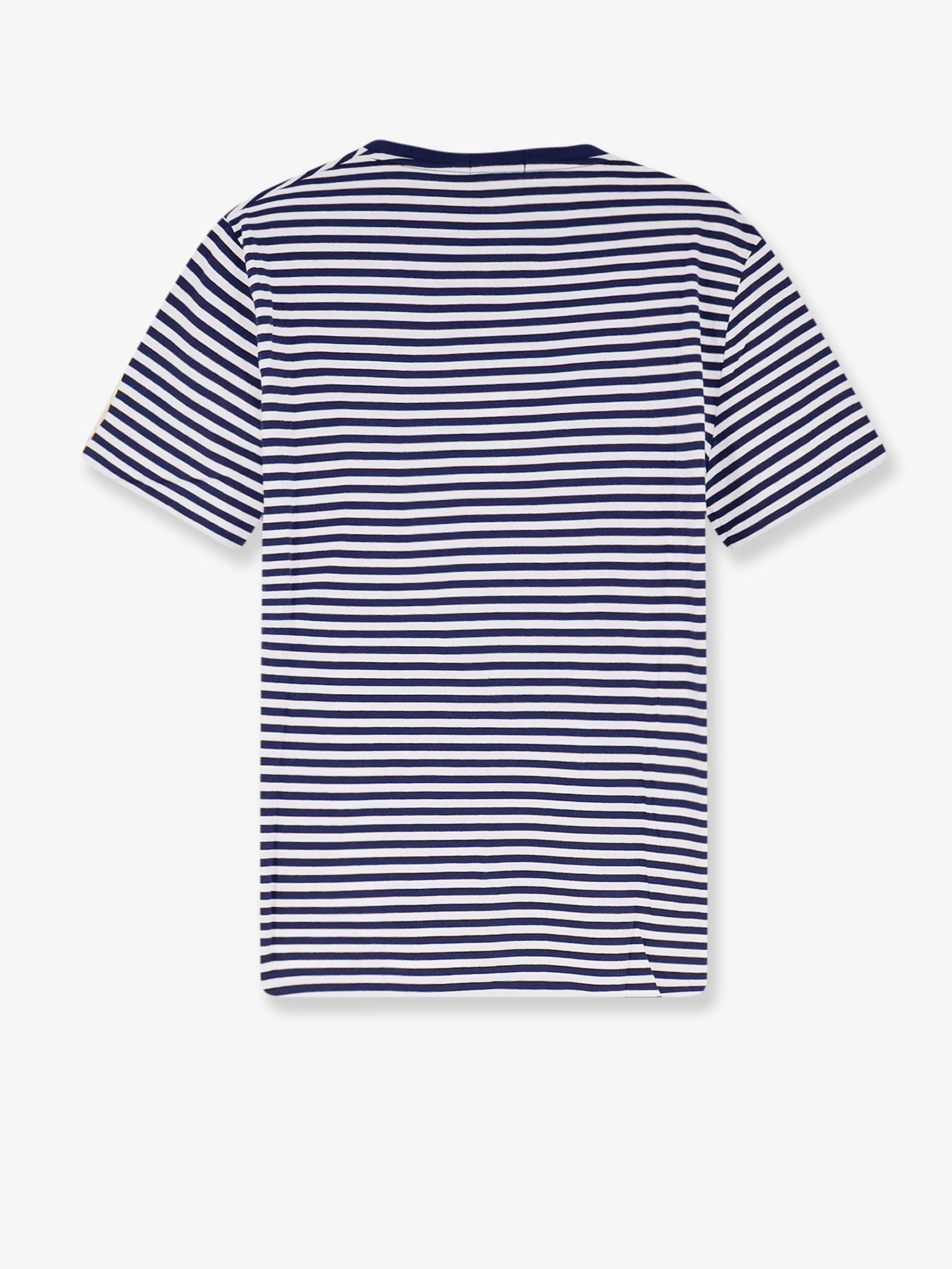 Cotton t-shirt with striped motif.webp