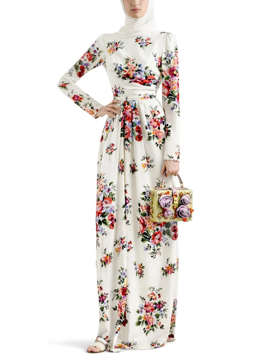 LONG DRESS WITH FLORAL PRINT.webp