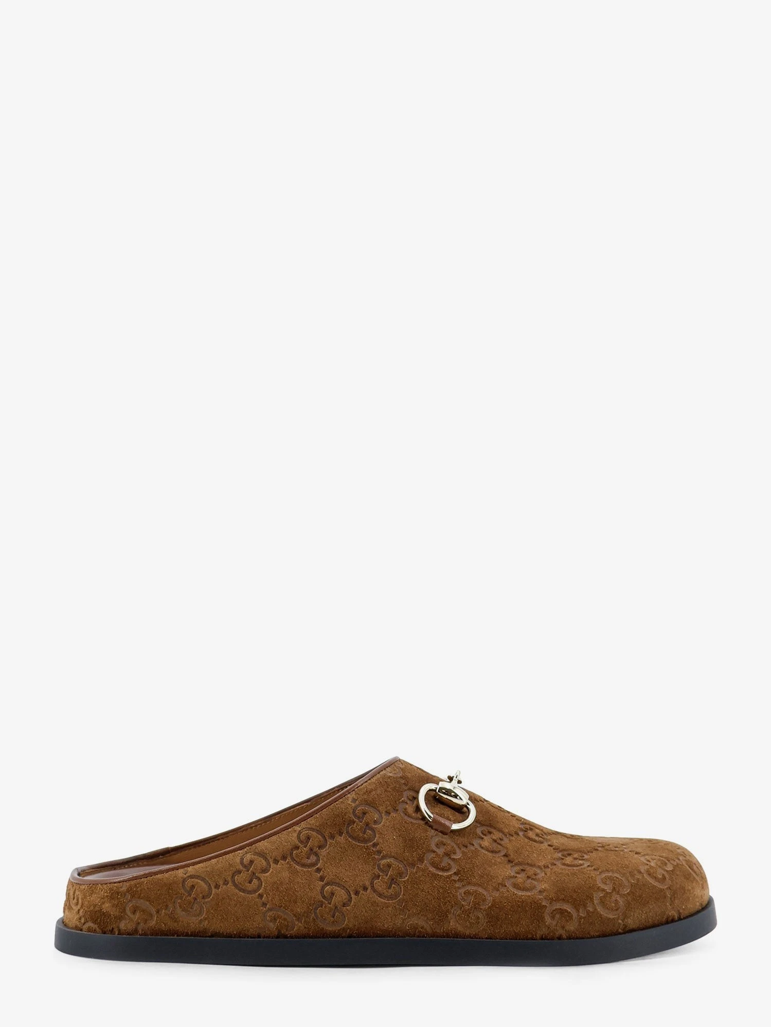 Suede sandals with all-over GG motif.webp