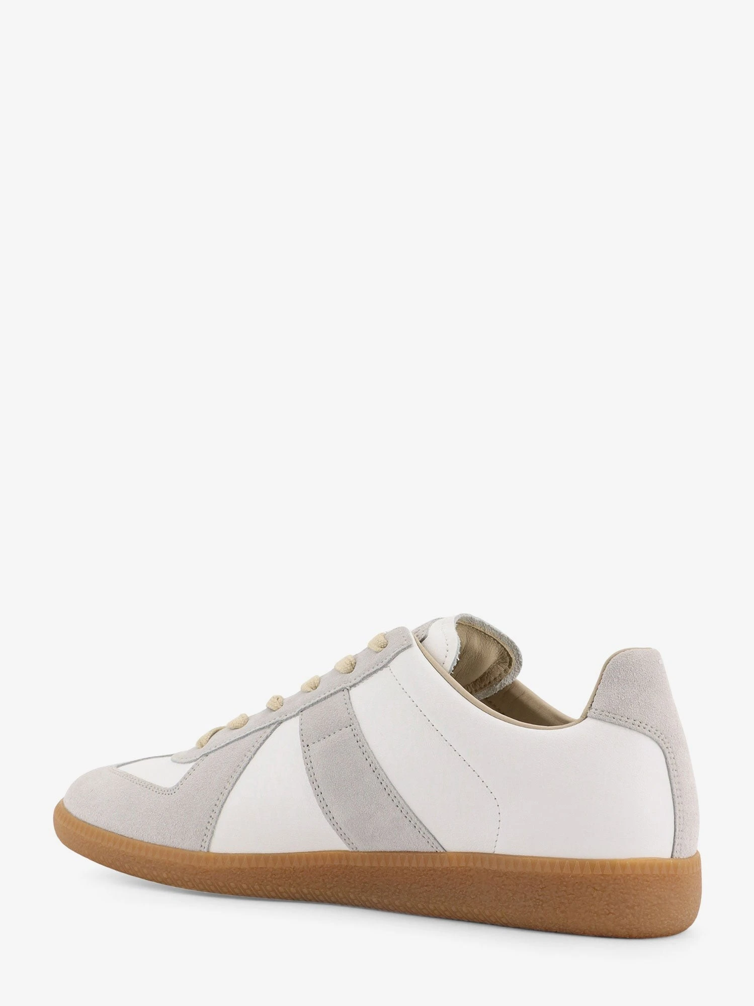 Replica leather and suede low-top sneakers.webp