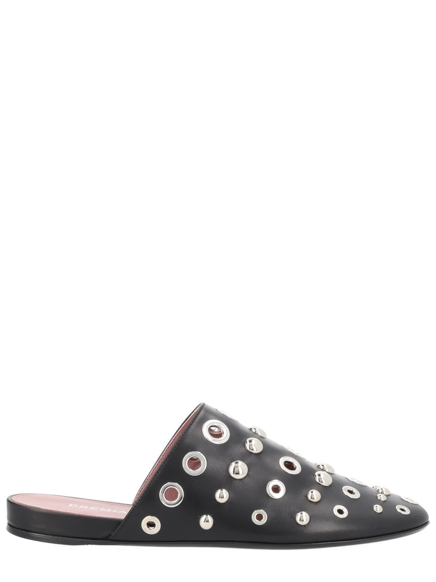 LEATHER SLIPPER WITH STUDS.webp