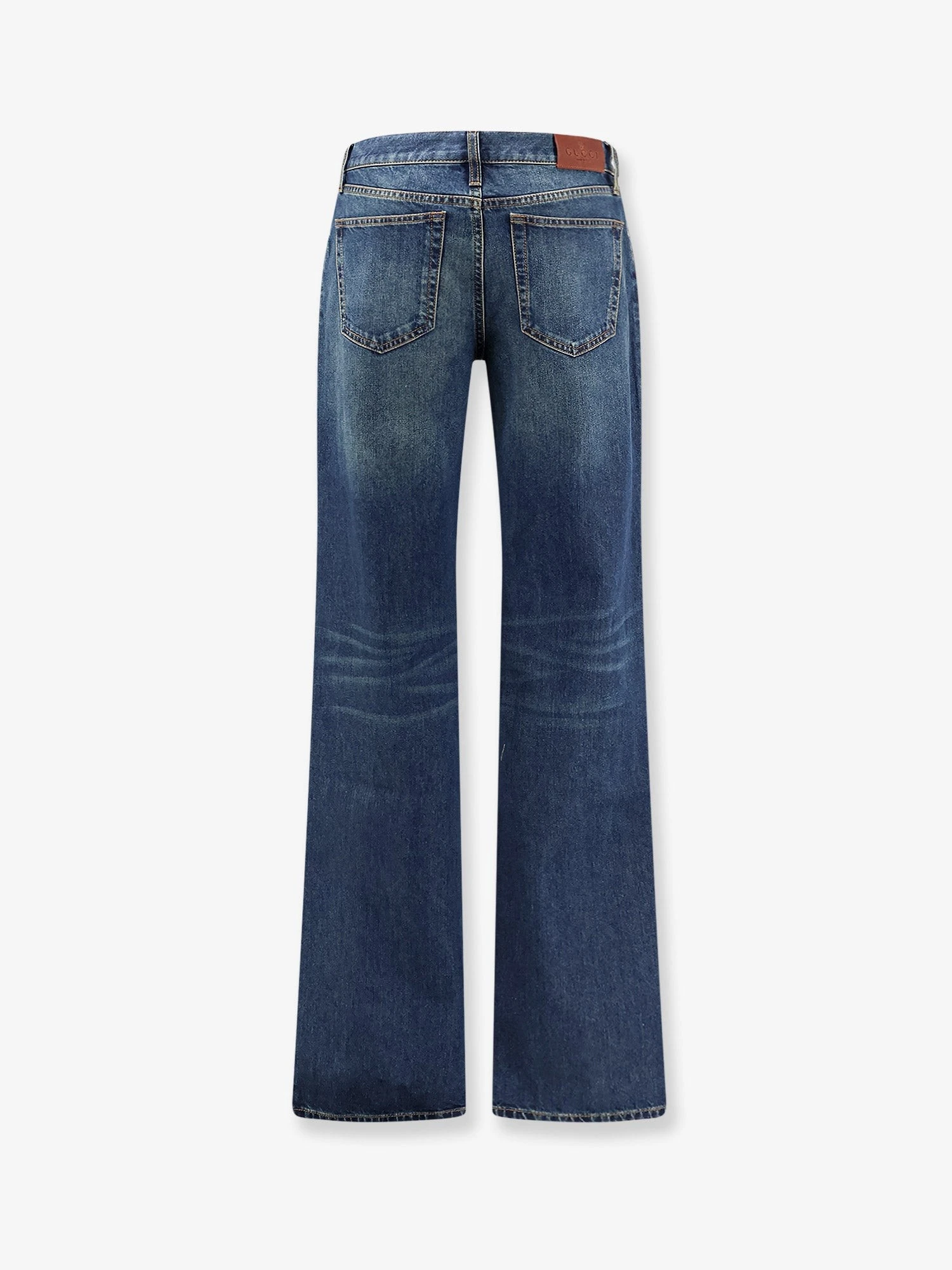 Cotton jeans with Horsebit.webp