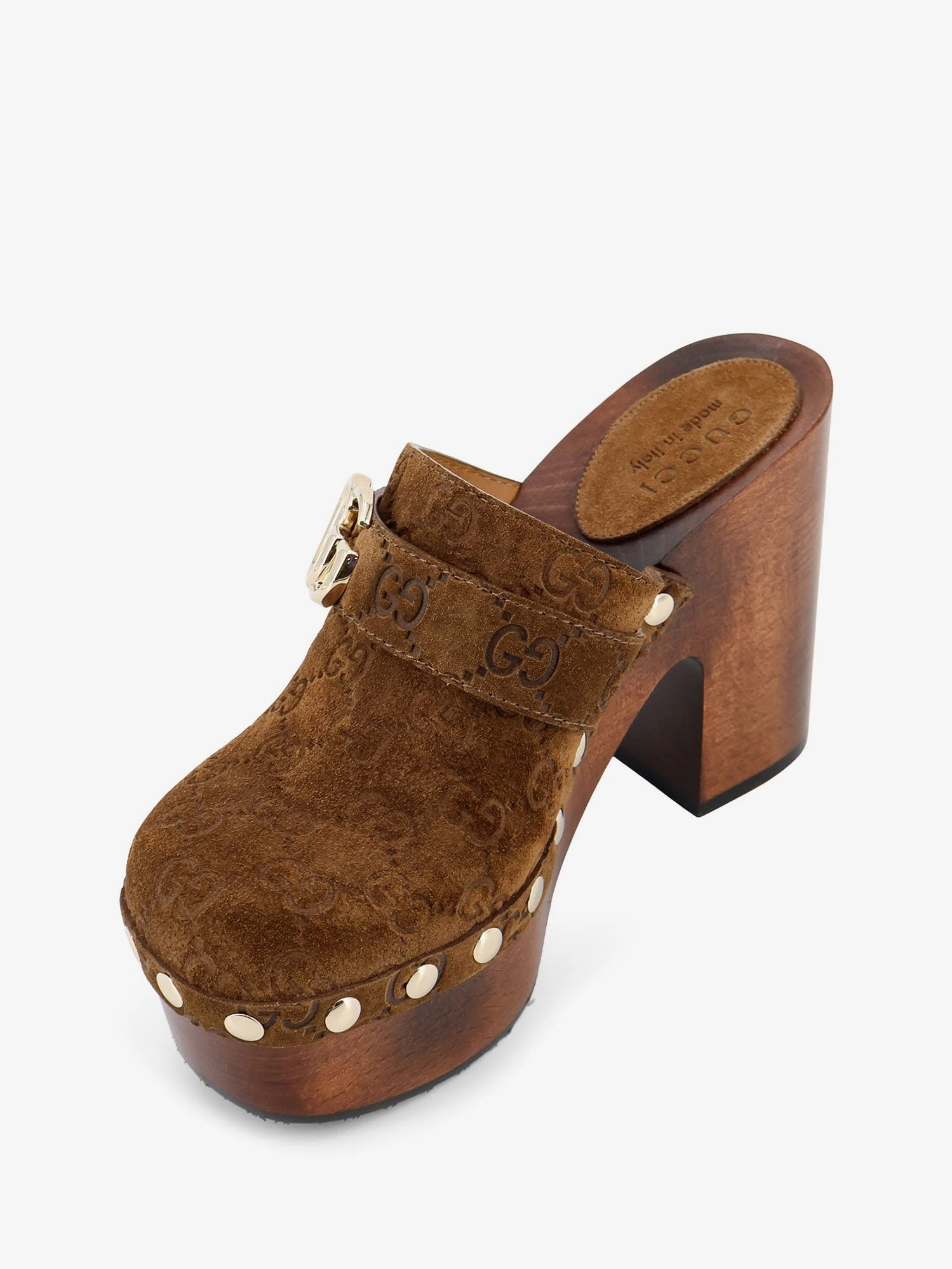 Suede sandals with all-over GG logo.webp