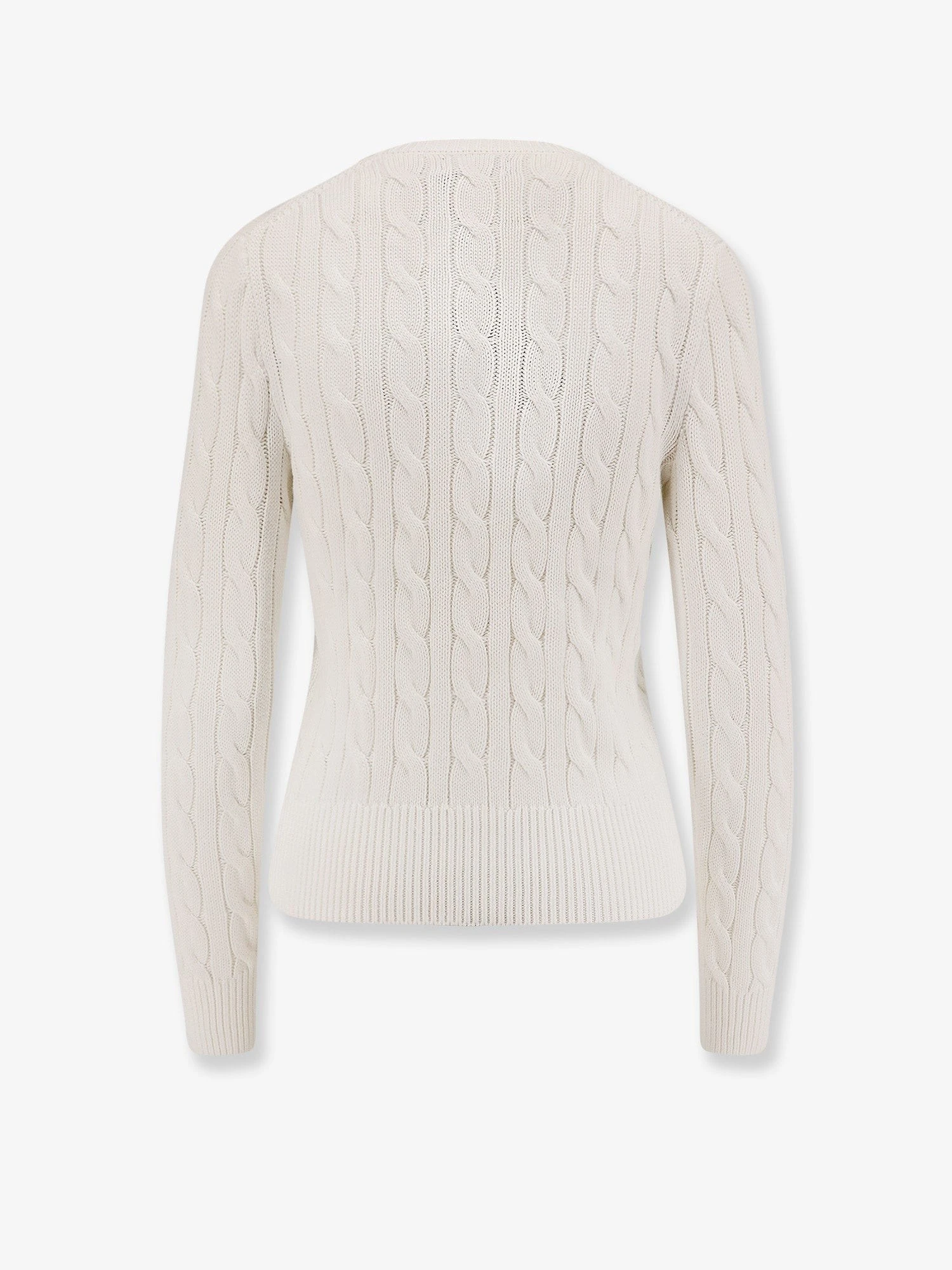 Cotton cardigan with contrasting logo.webp