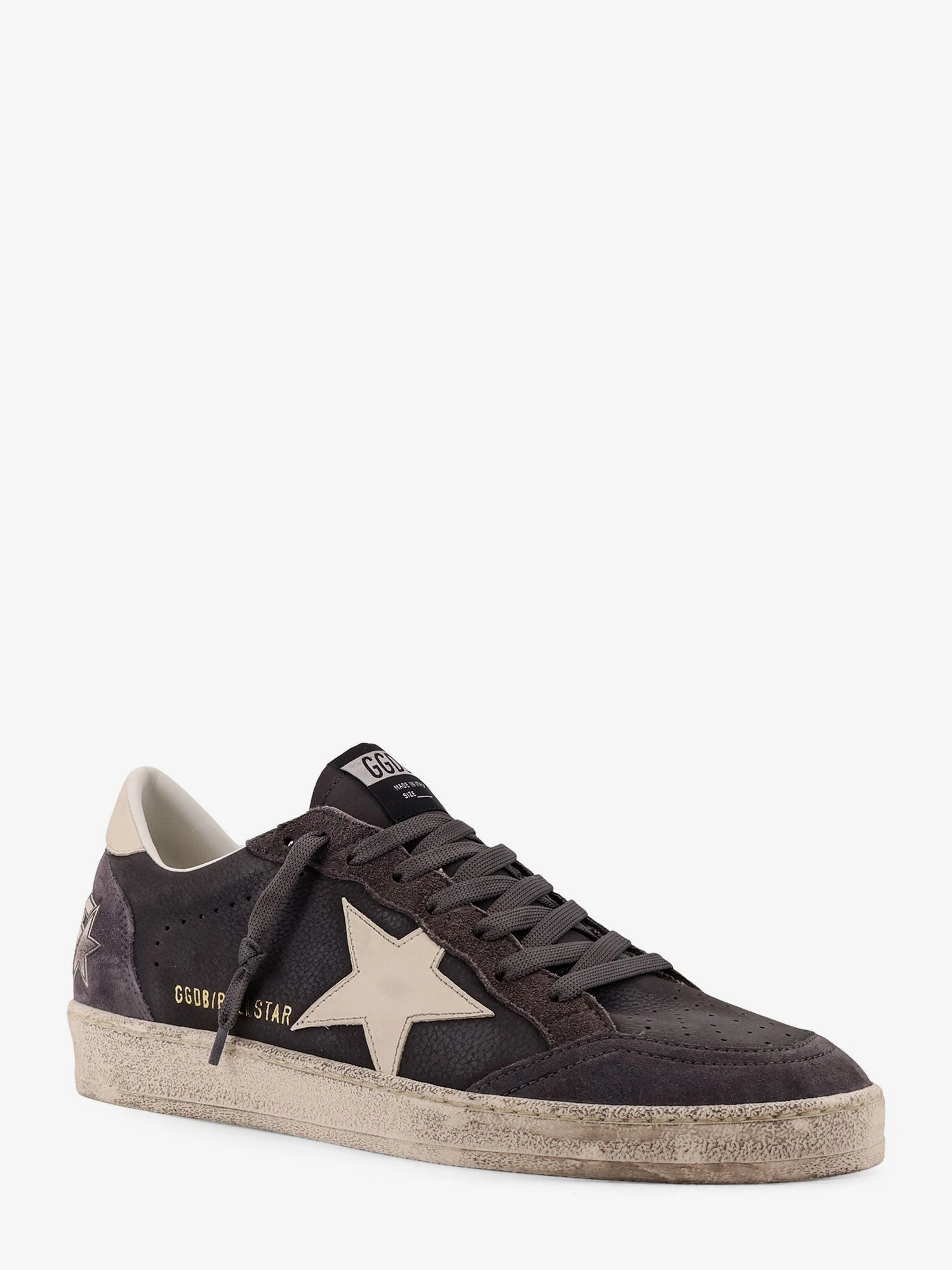 Ball Star leather sneakers with side logo.webp