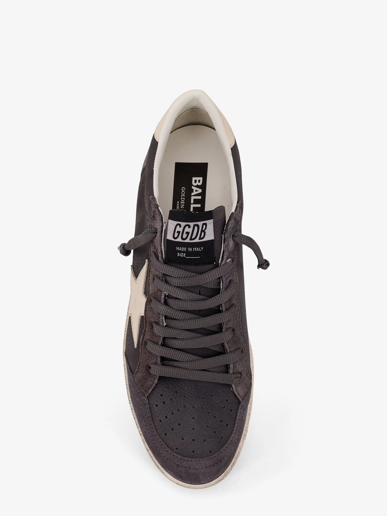 Ball Star leather sneakers with side logo.webp