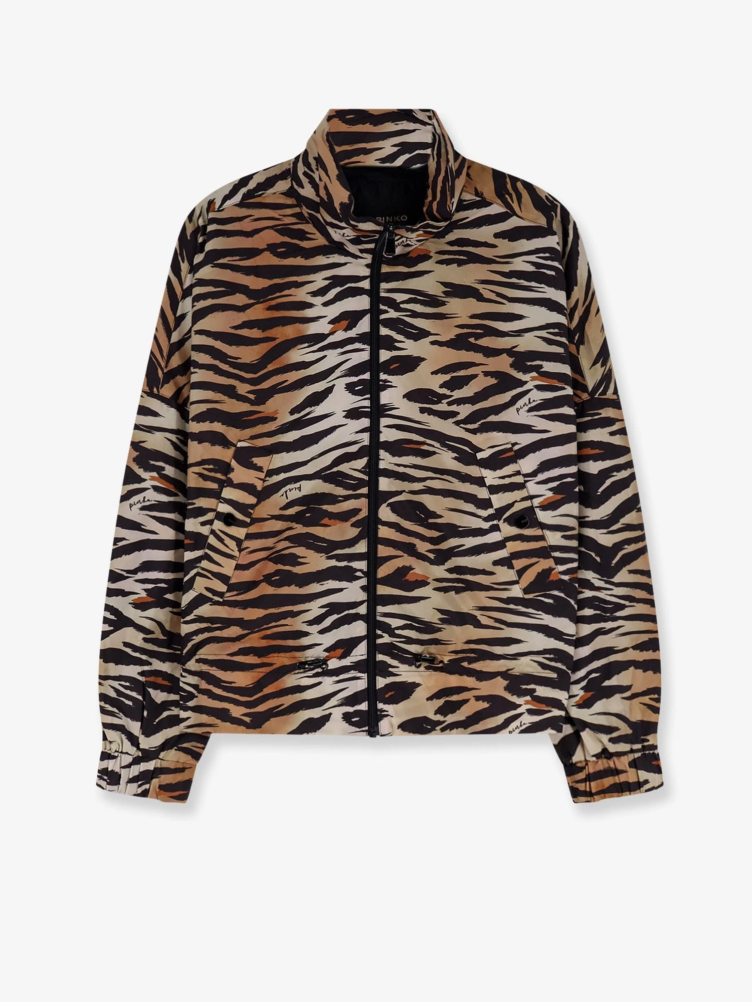 Technical fabric jacket with animal print.webp