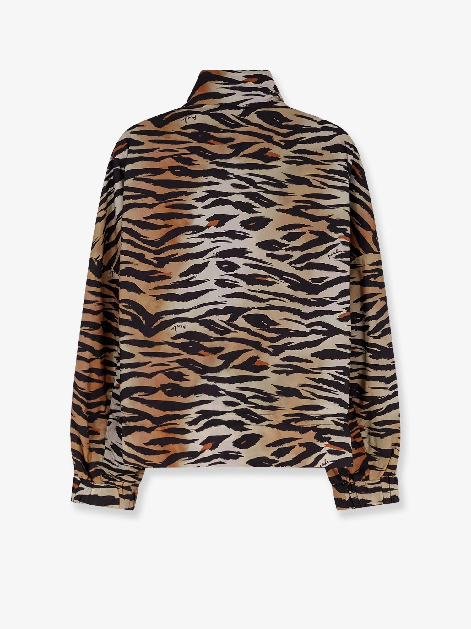 Technical fabric jacket with animal print.webp