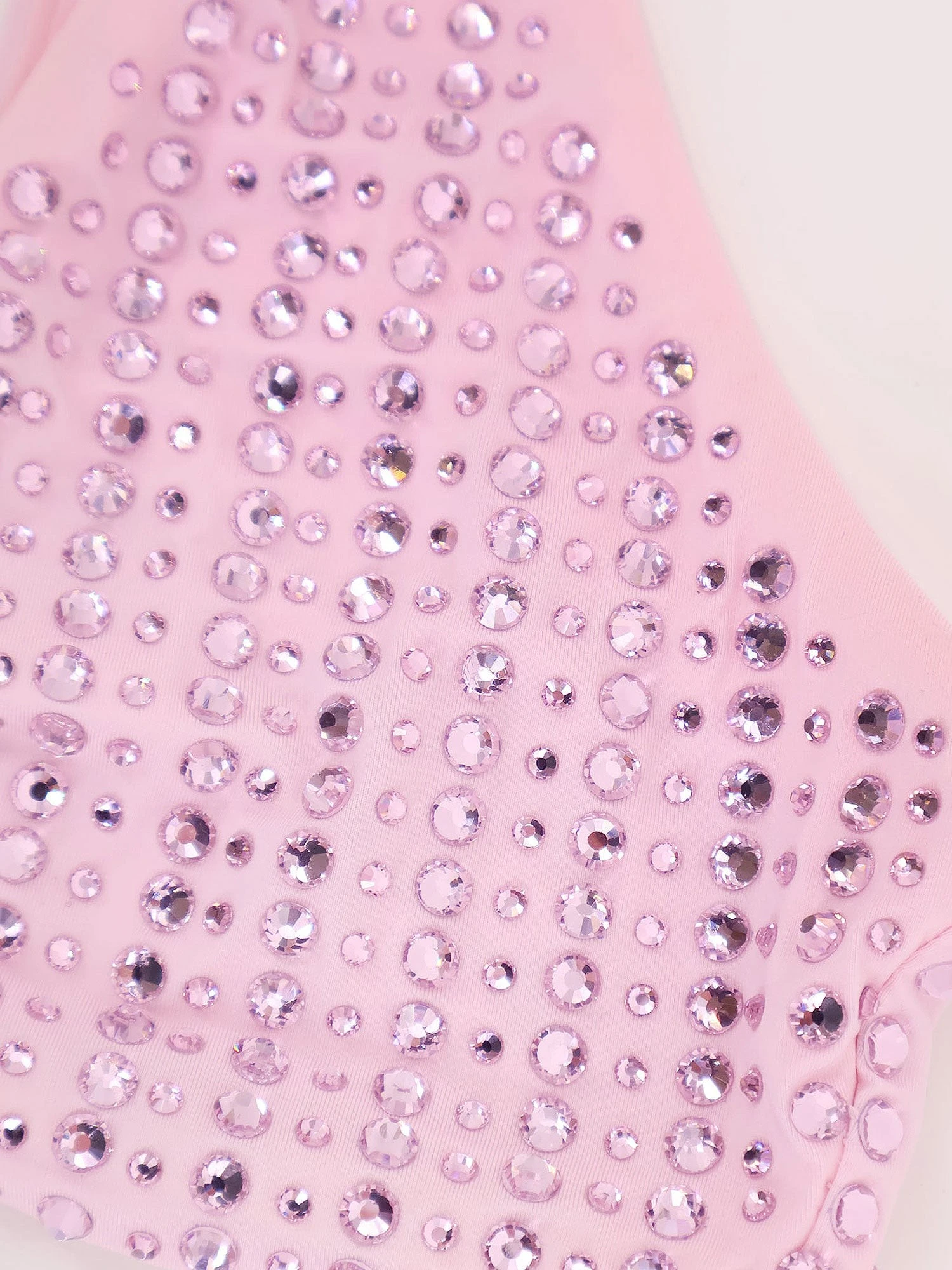 Bikini in nylon con strass all-over.webp