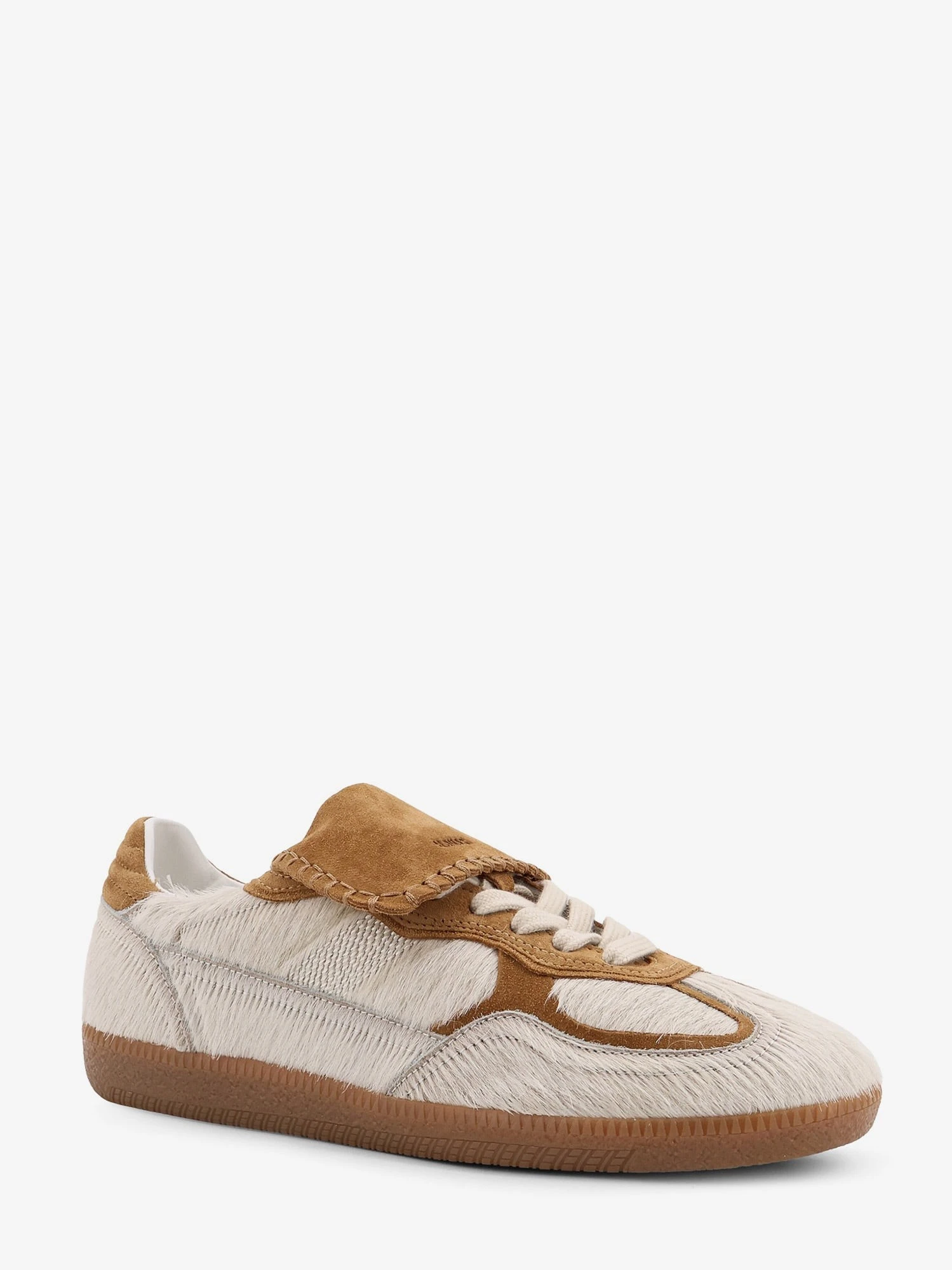 Tb.490 pony skin low-top sneakers with suede inserts.webp