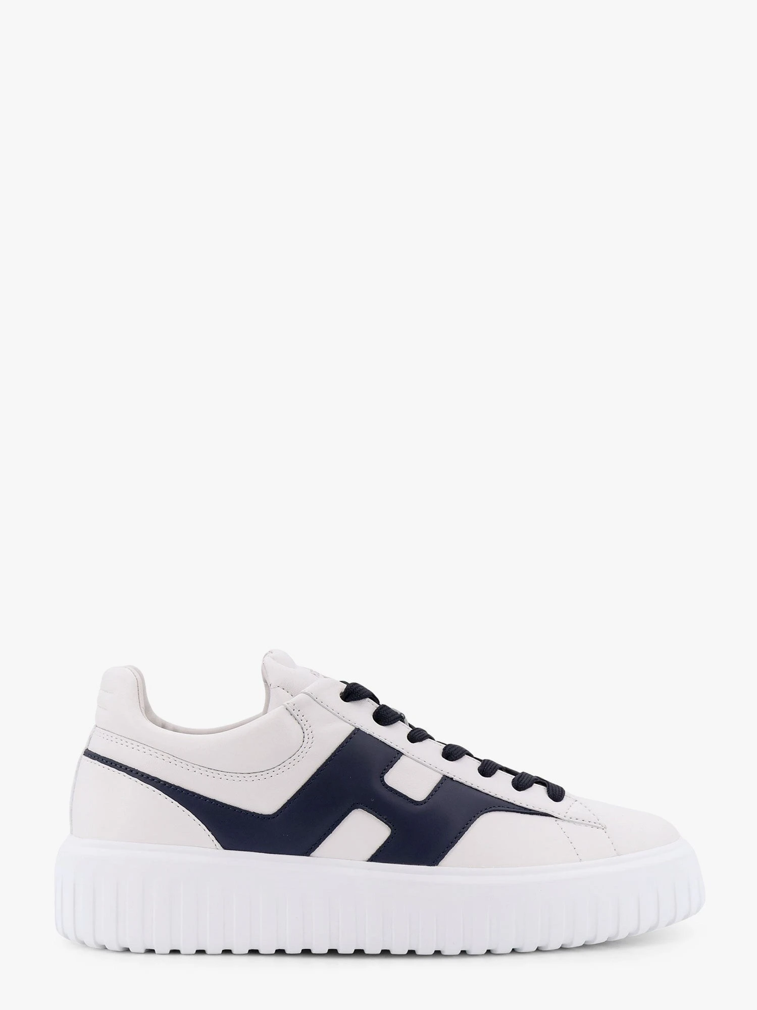 H-Stripes leather sneakers with side logo.webp