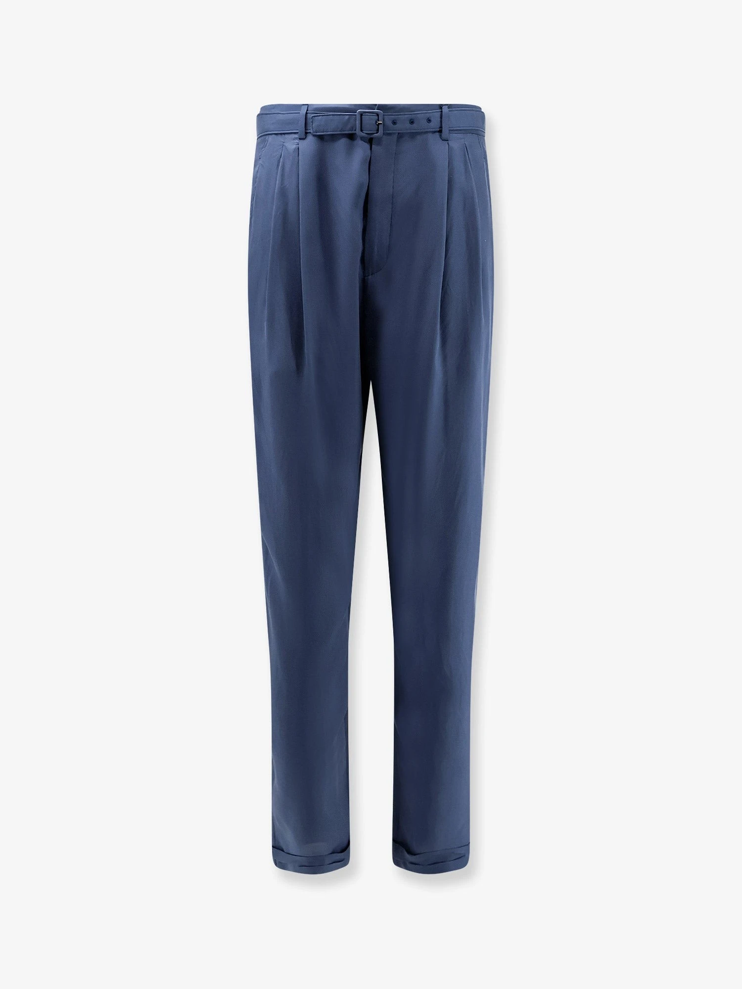 Silk trousers with belt.webp