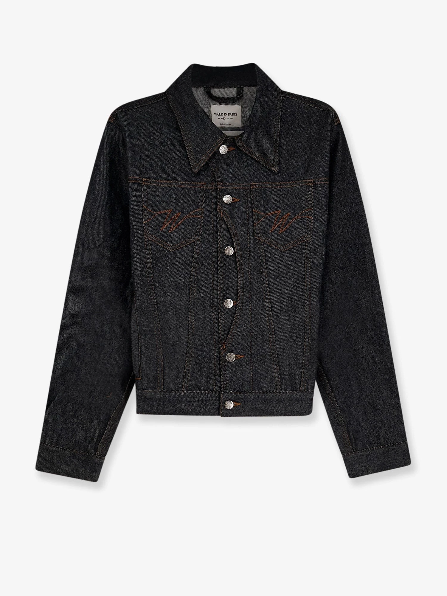 Postman dark denim jacket.webp