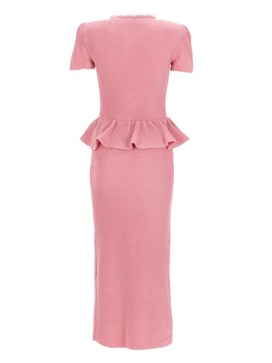 MIDI DRESS WITH PEPLUM AND BEADING.webp