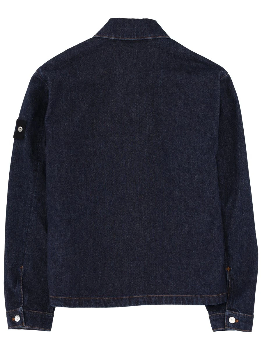 DENIM JACKET WITH LOGO PATCH.webp