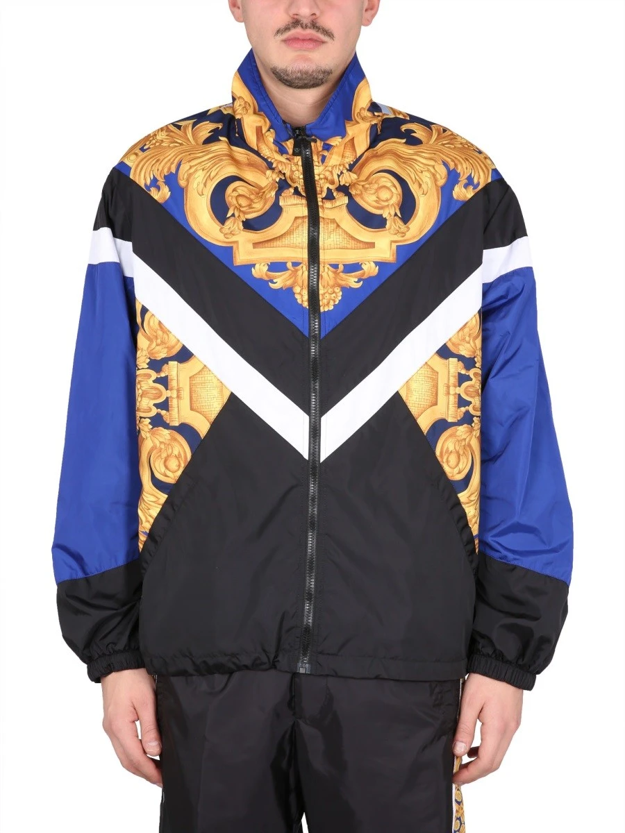 WINDPROOF JACKET WITH BAROQUE PRINT.webp