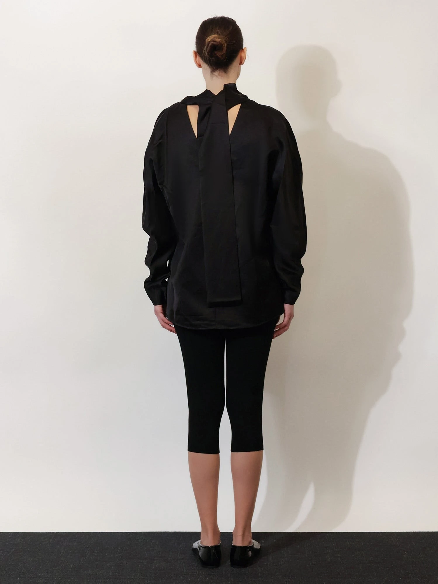 Cowl Neck viscose and linen shirt.webp