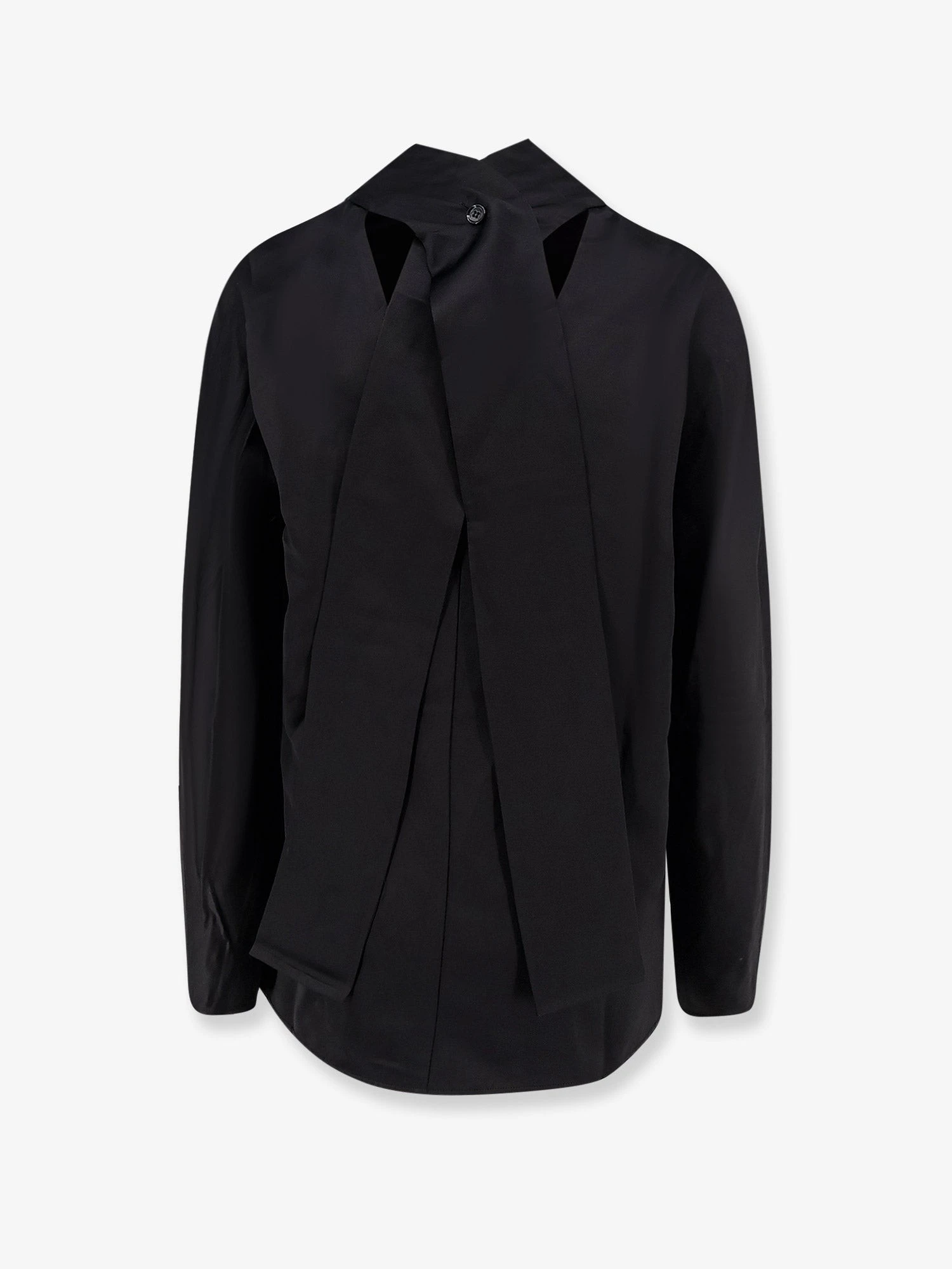 Cowl Neck viscose and linen shirt.webp