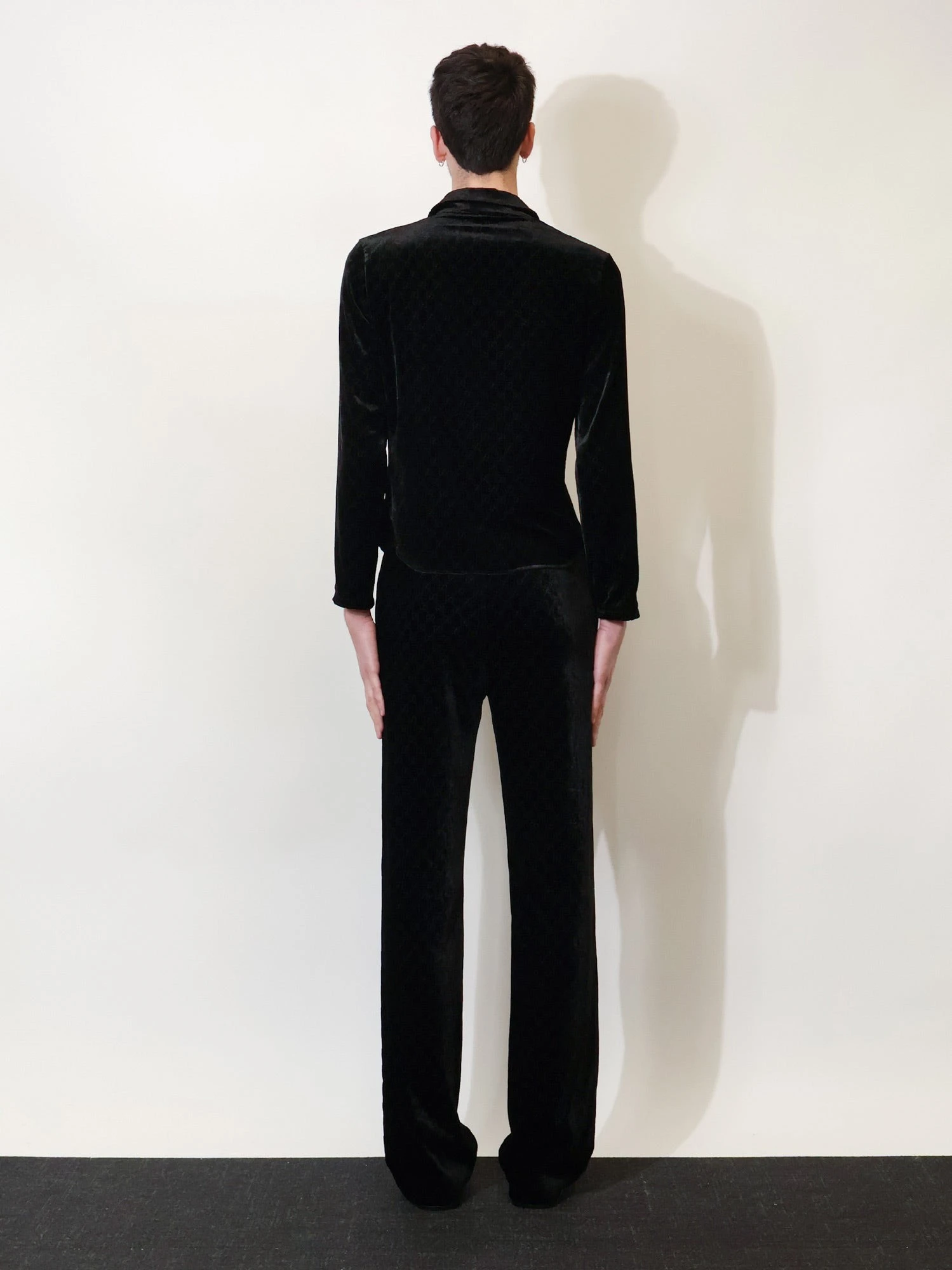 GG stretch devoré velvet trousers.webp